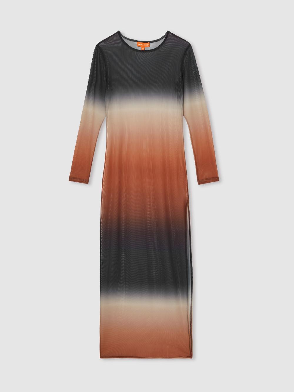 Reiss McLaren F1 Team Ombré Mesh Maxi Dress In Multi