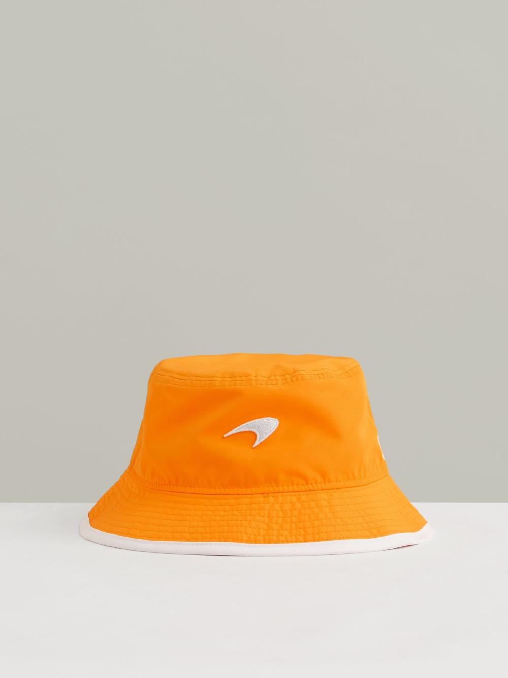 Reiss McLaren F1 Team Speedmark Bucket Hat In Papaya Orange