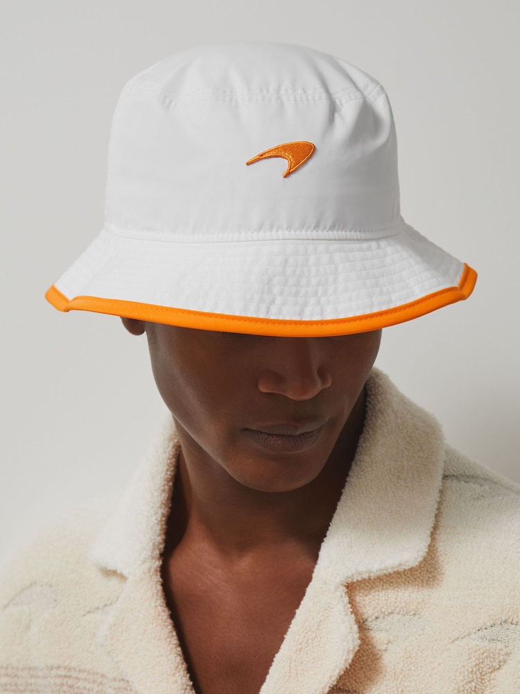 reiss McLaren F1 Team Speedmark Bucket Hat in White