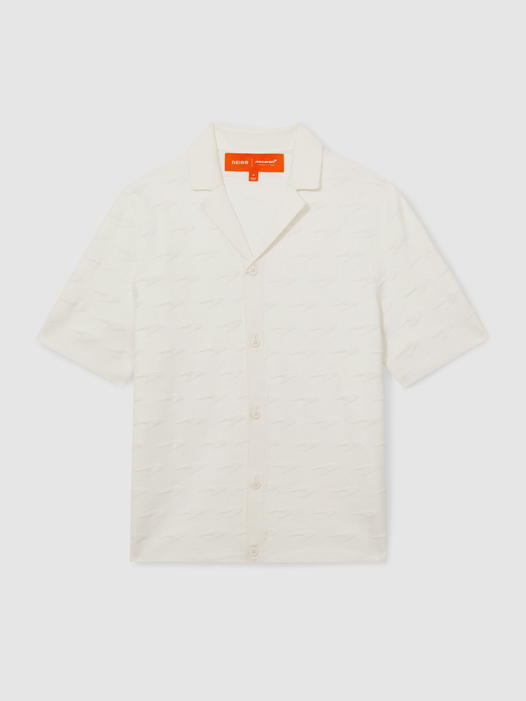 Reiss McLaren F1 Team Speedmark Knit Shirt In White