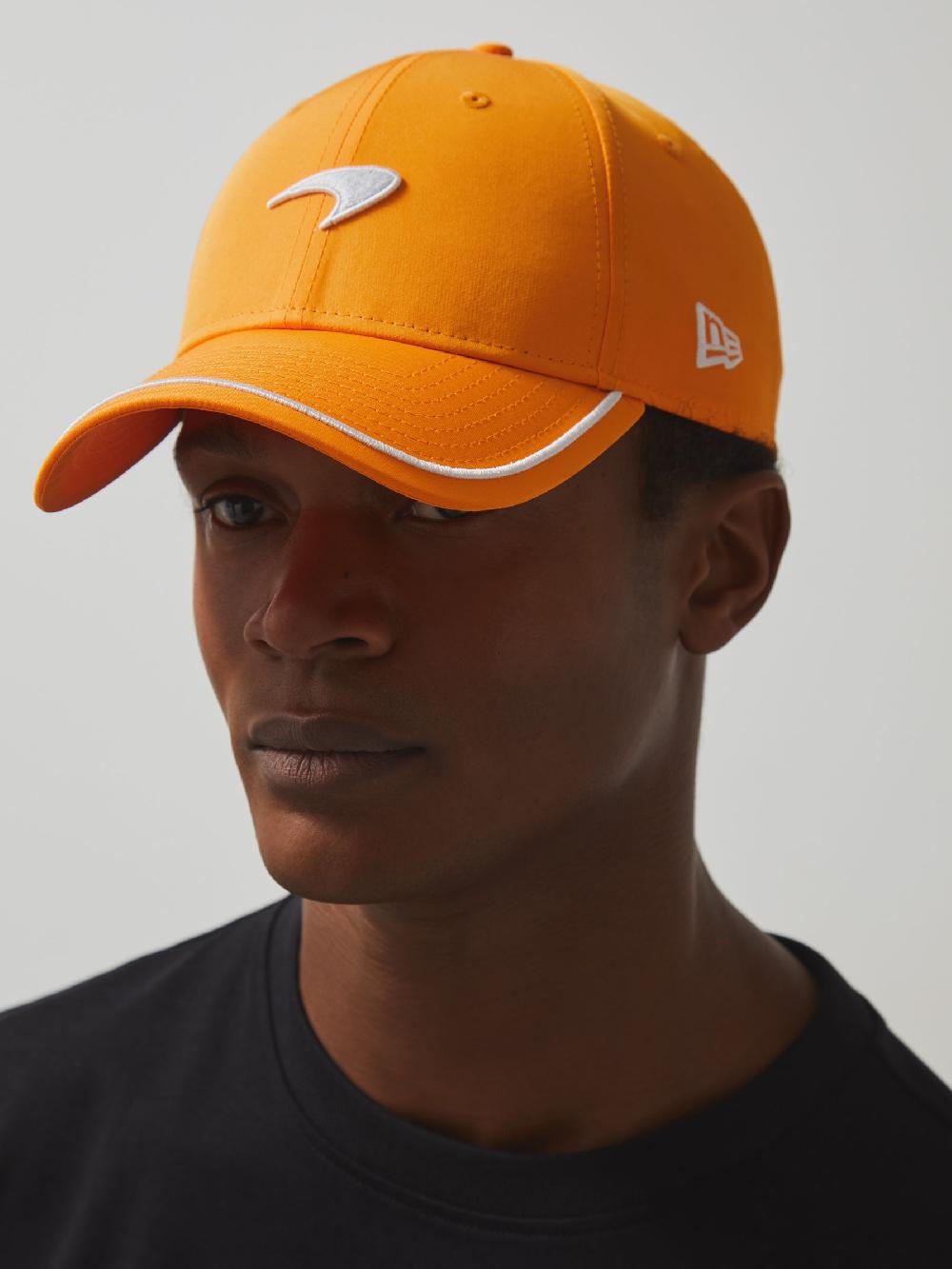 Reiss McLaren F1 Team Speedmark Logo Cap Unisex Fit In Papaya Orange