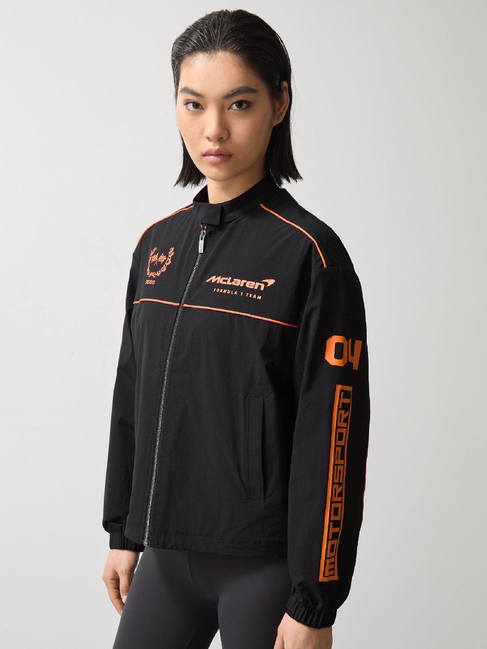 Reiss McLaren F1 Team Technical Logo Jacket In Black