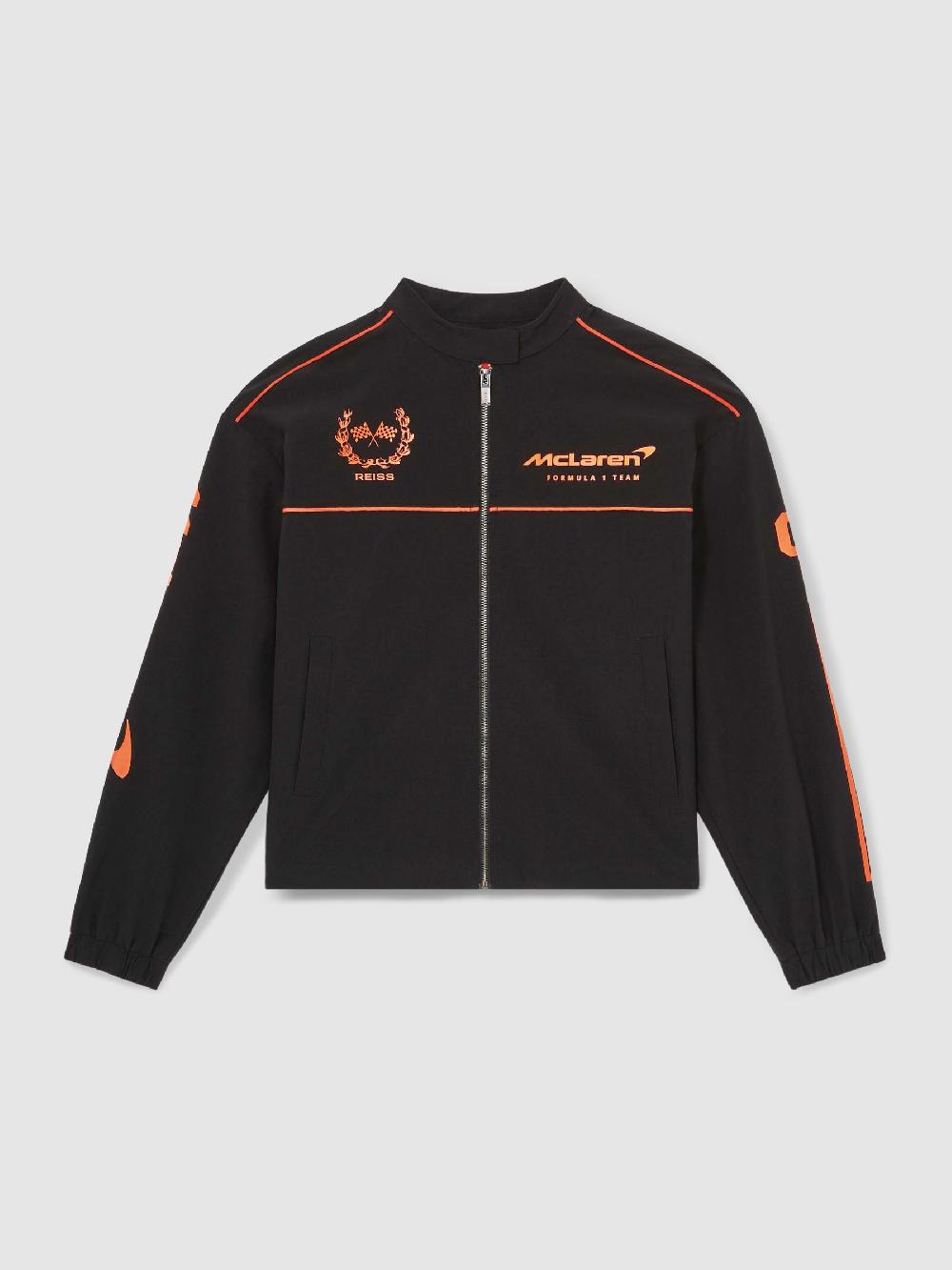 Reiss McLaren F1 Team Technical Logo Jacket In Black