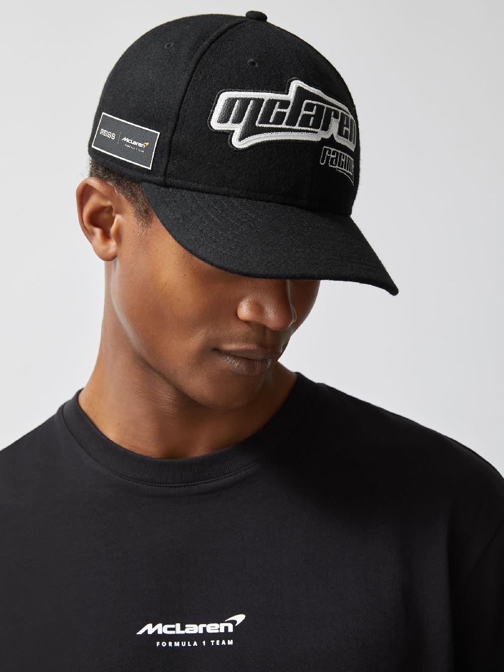 Reiss McLaren Racing Embroidered Cap Unisex Fit In Black
