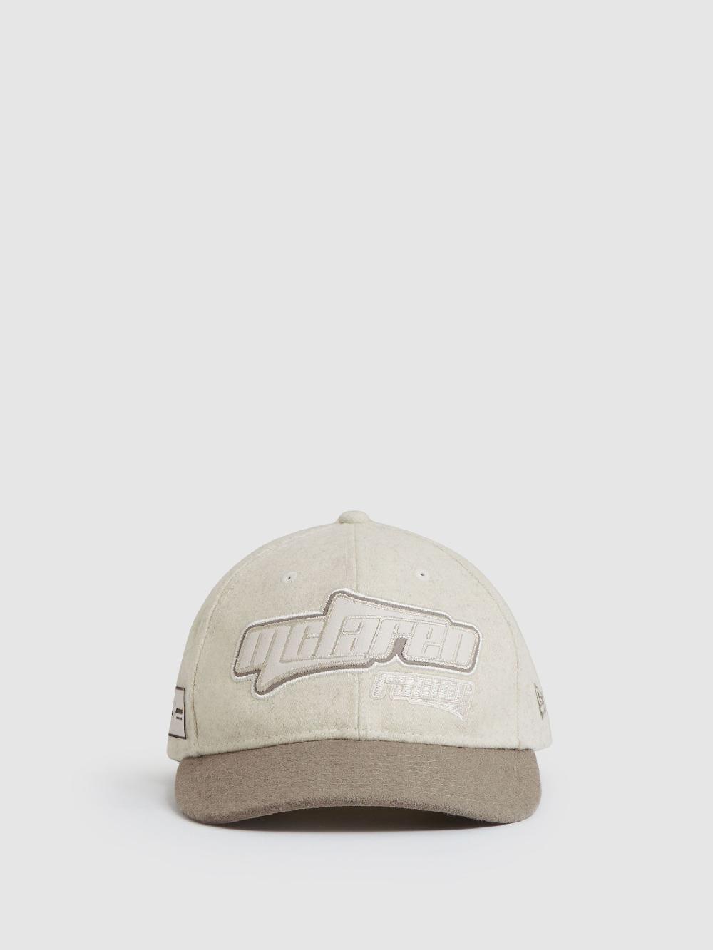 Reiss McLaren Racing Embroidered Cap Unisex Fit In Stone