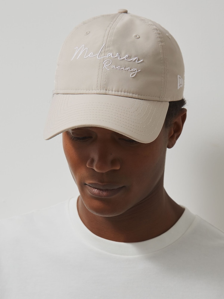 reiss McLaren Racing Logo Embroidered Cap Unisex Fit in Stone