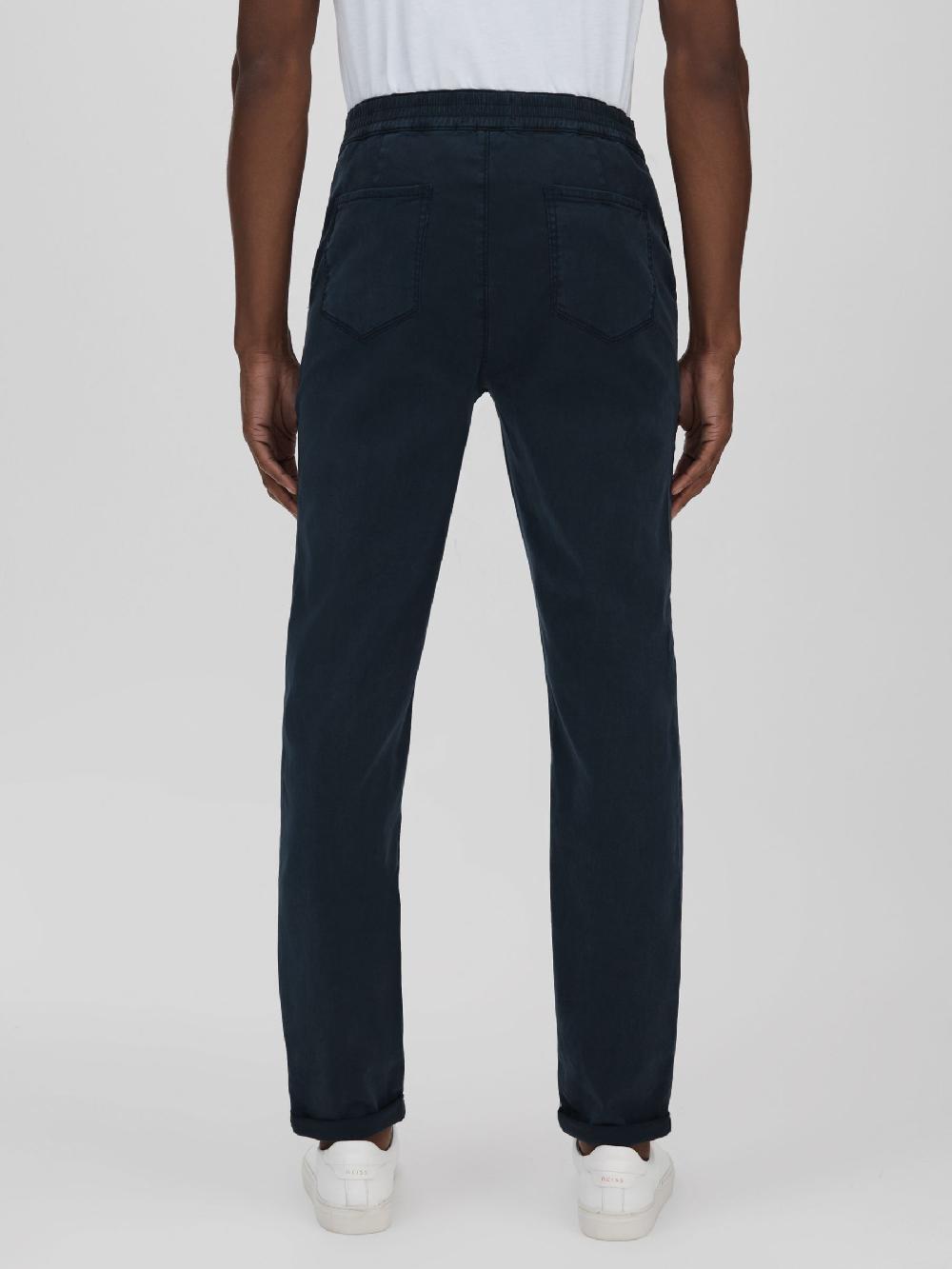 Reiss Paige Brushed Drawstring Trousers In Vintage Deep Anchor