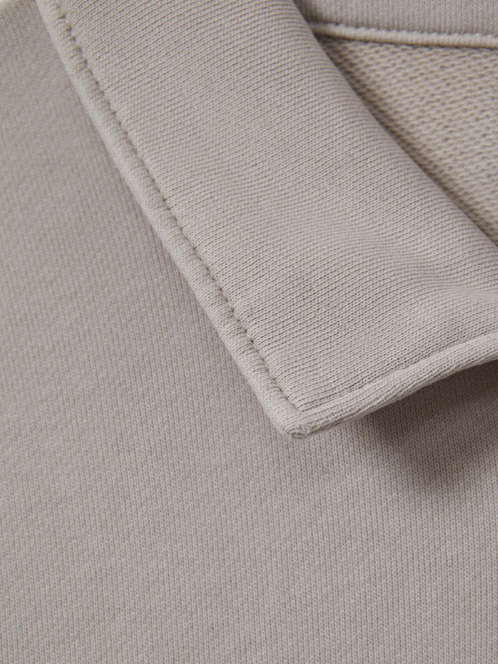 Reiss Paige Cotton Quarter-Zip Jumper In Grey Shadow