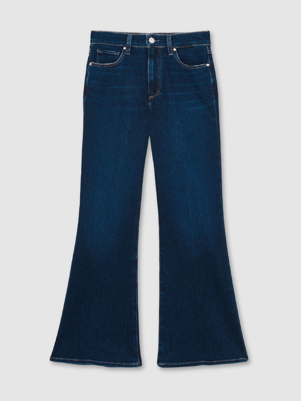 Reiss Paige High Rise Flared Jeans In Marciella Blue