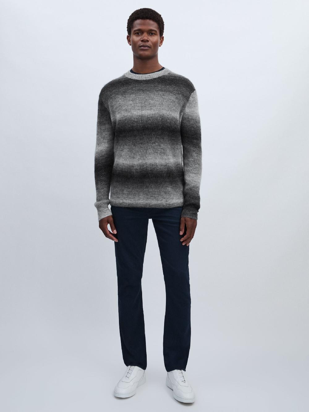 Reiss Paige Ombré-Striped Jumper With Mohair In Contrast Stripe Grey