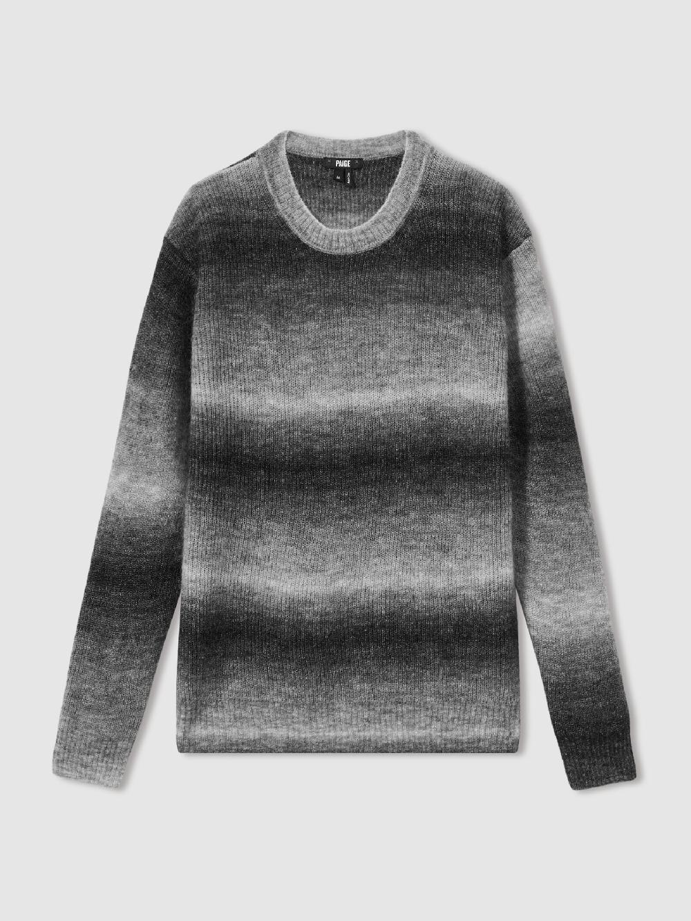 Reiss Paige Ombré-Striped Jumper With Mohair In Contrast Stripe Grey