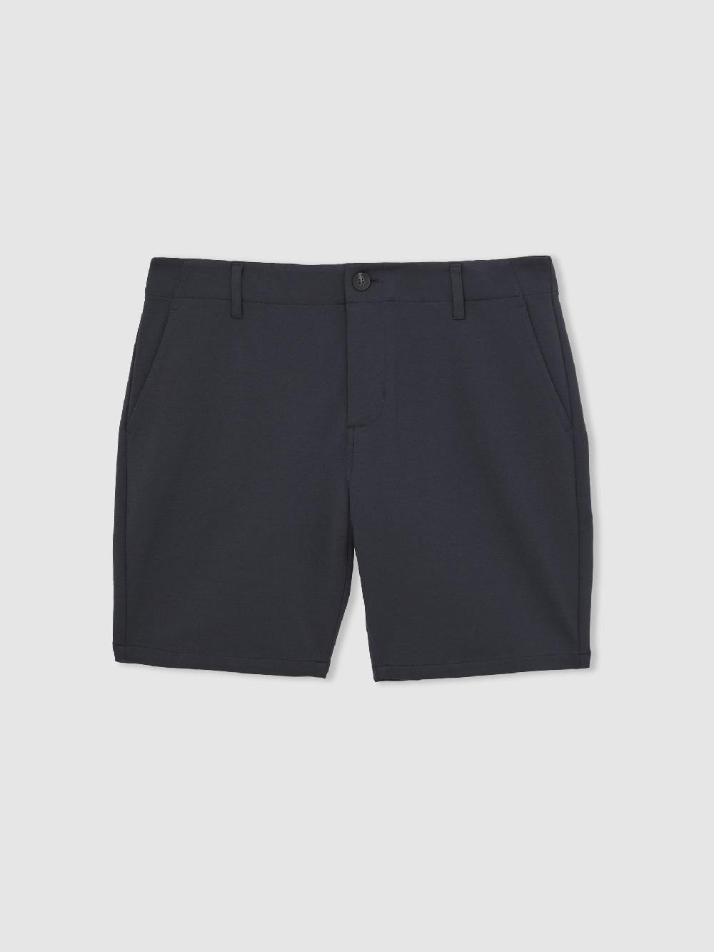 Reiss Paige Slim-Fit Stretch Shorts In Moon Shadow Blue