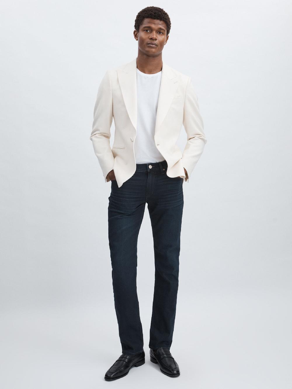 Reiss Paige Slim Ranchwood Straight-Leg Jeans In Ranchwood