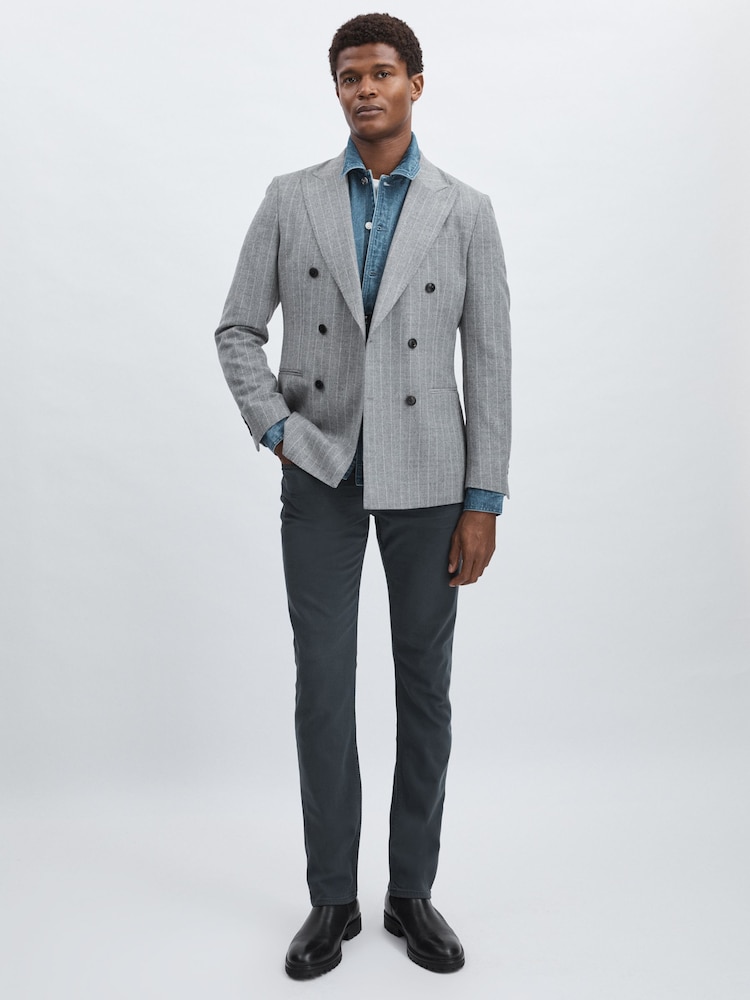 reiss Paige Slim Straight-Leg Jeans in Vintage Onyx Blue