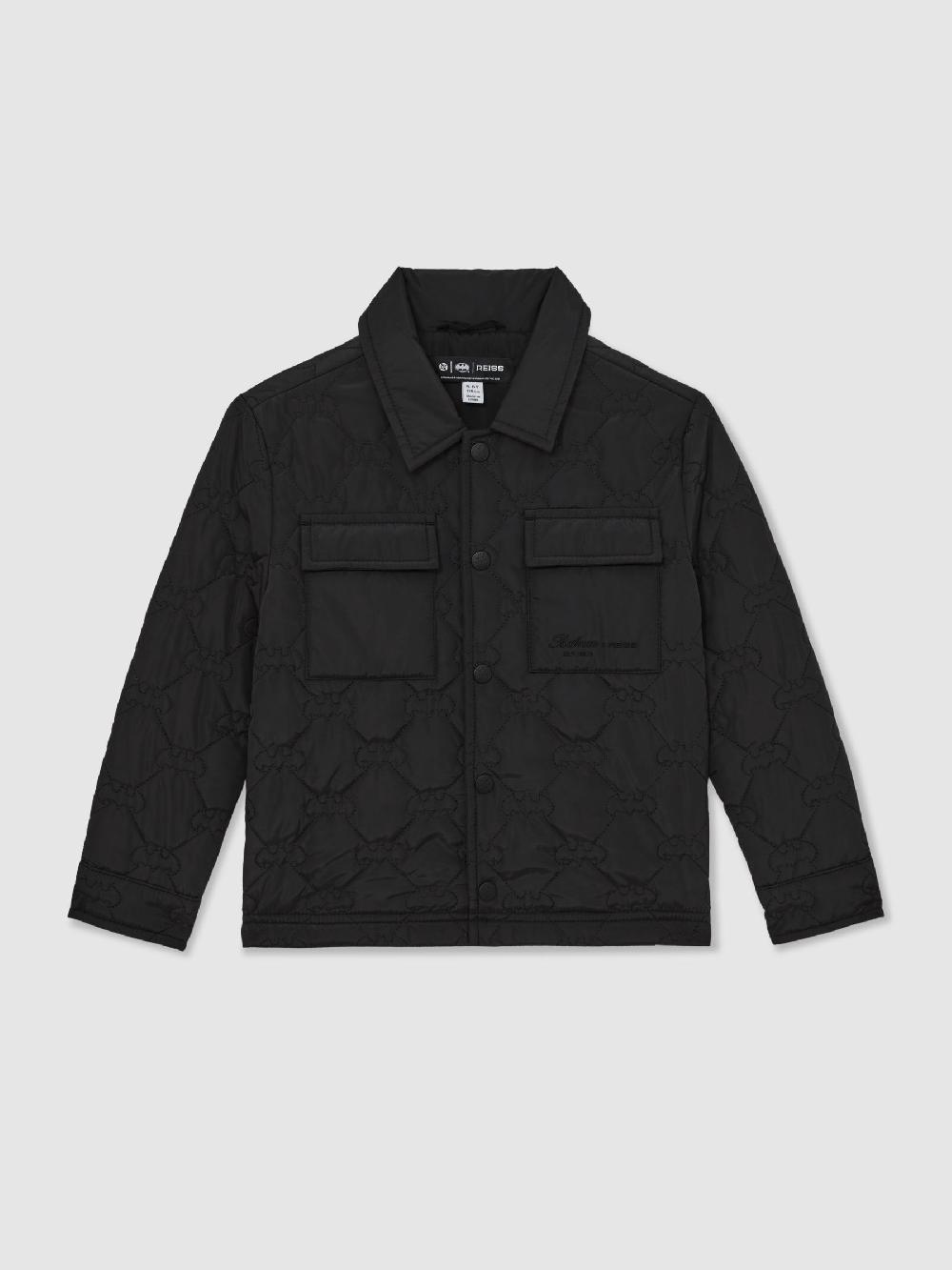 Reiss 3-9 Yrs Batman | Reiss Quilted Jacket In Black