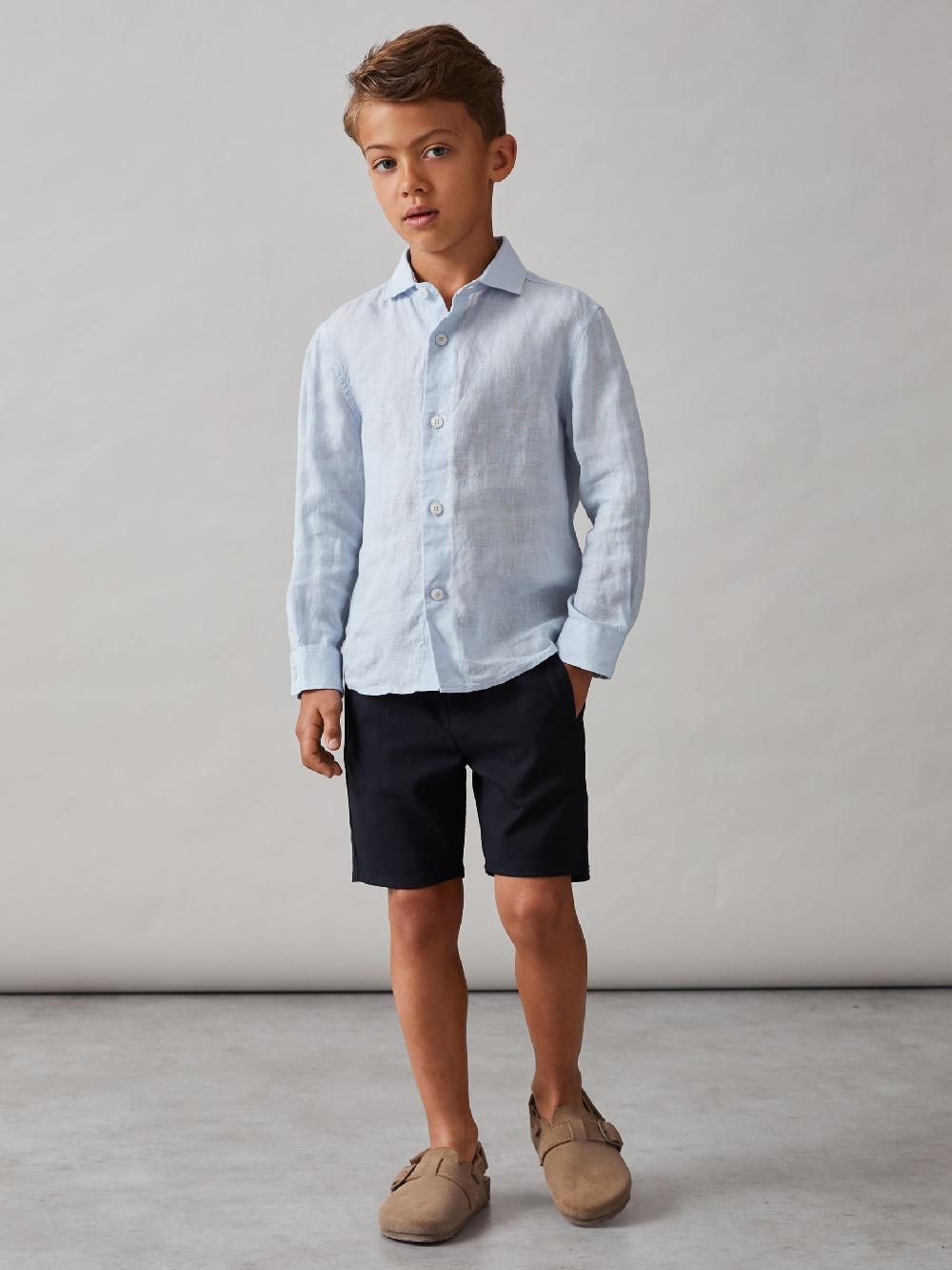 Reiss 3-9 Yrs Relaxed Drawstring Shorts In Navy