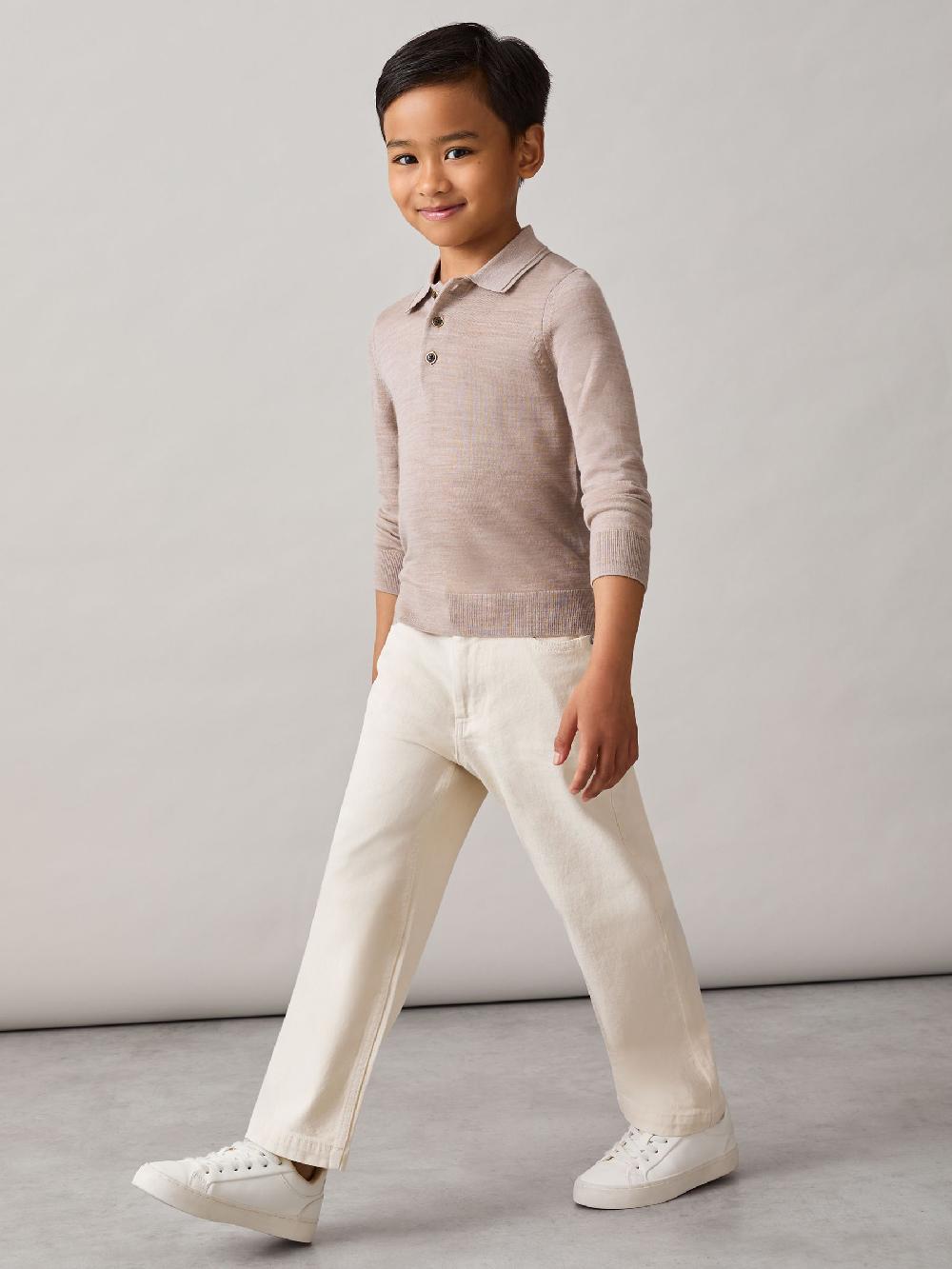 Reiss 3-9 Yrs Relaxed-Fit Jeans In Off White