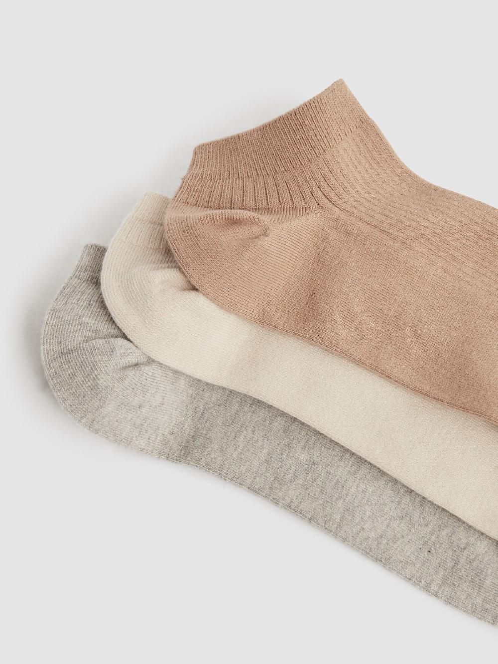 Reiss 3 Pack Of Trainer Socks In Multi