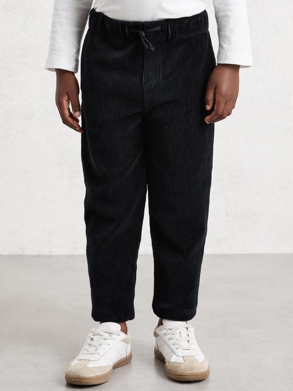 Reiss 9-13 Yrs Corduroy Drawstring Joggers In Navy