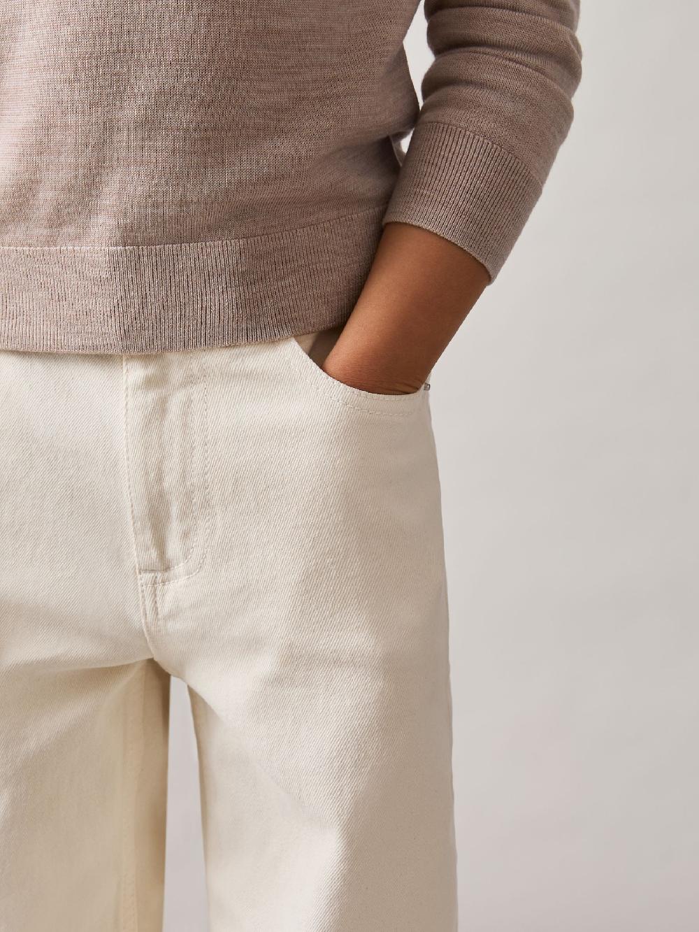 Reiss 9-13 Yrs Relaxed-Fit Jeans In Off White