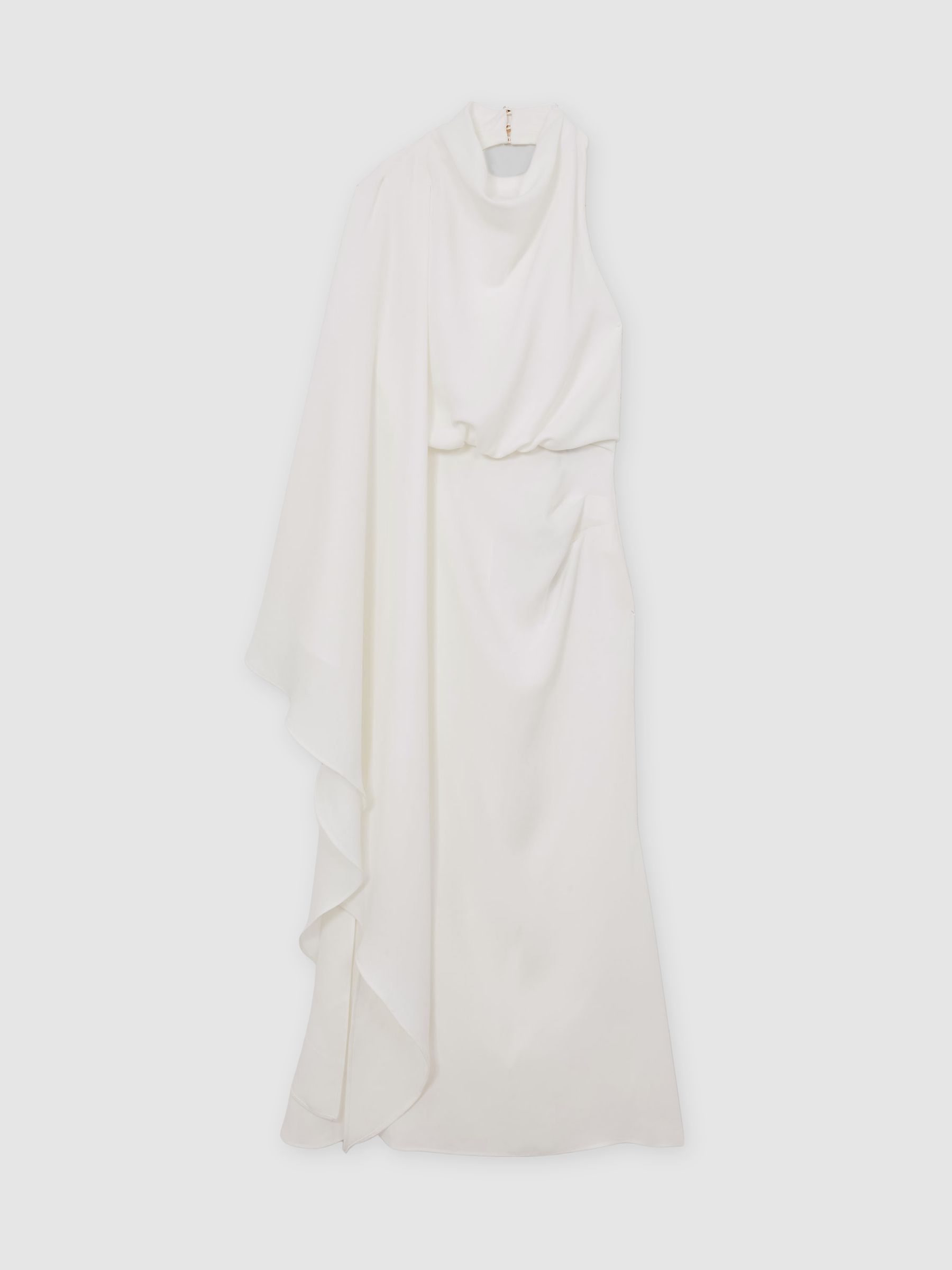 Reiss Acler Satin Cut-Out Gown In Ivory