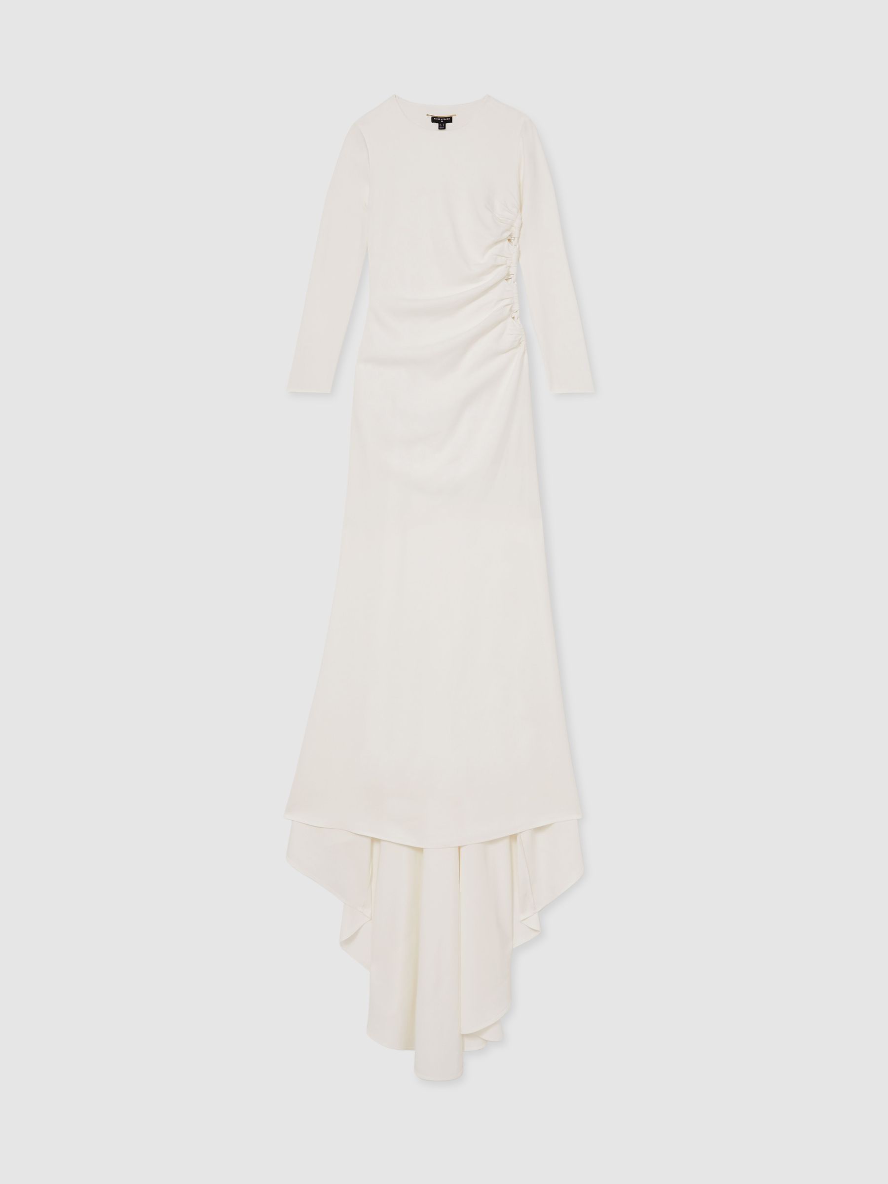 Reiss Atelier Cut-Out Rope-Detail Dress In White