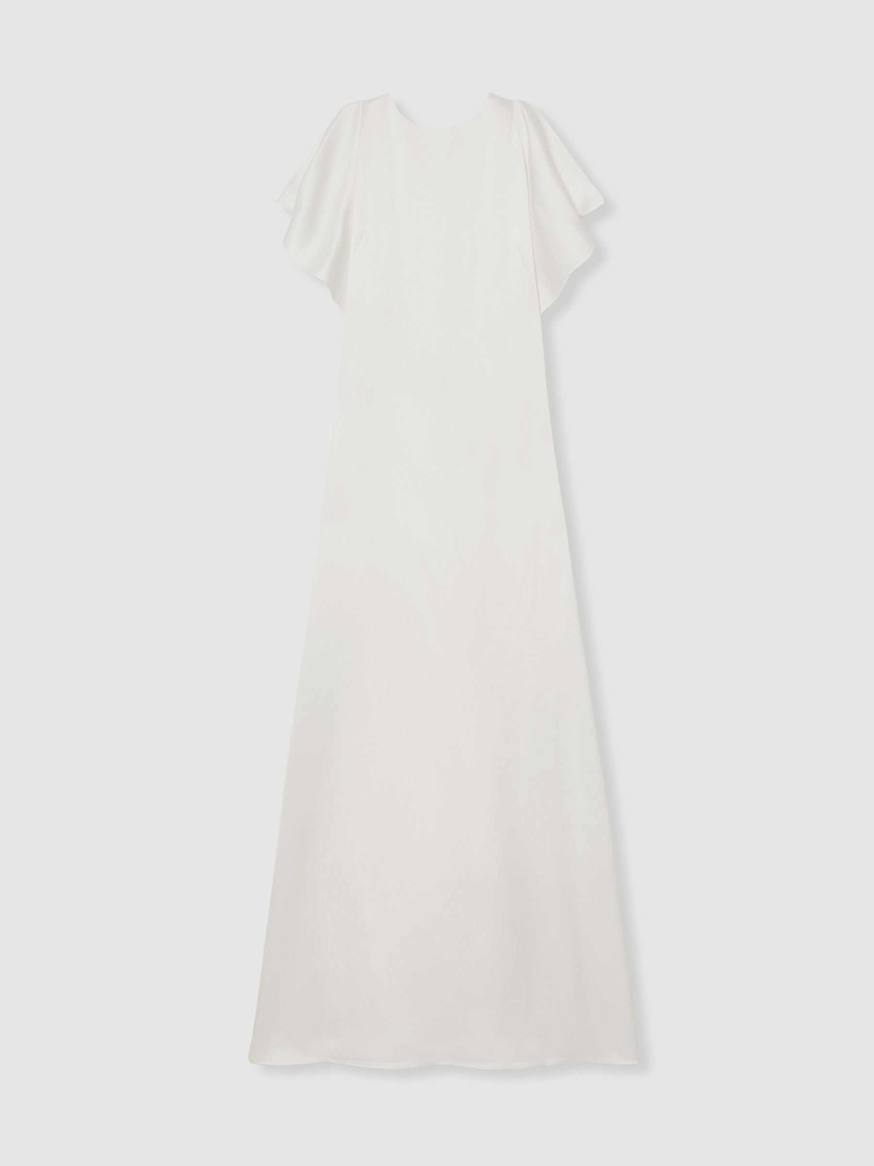 Reiss Atelier Duchess Satin Maxi Dress In White