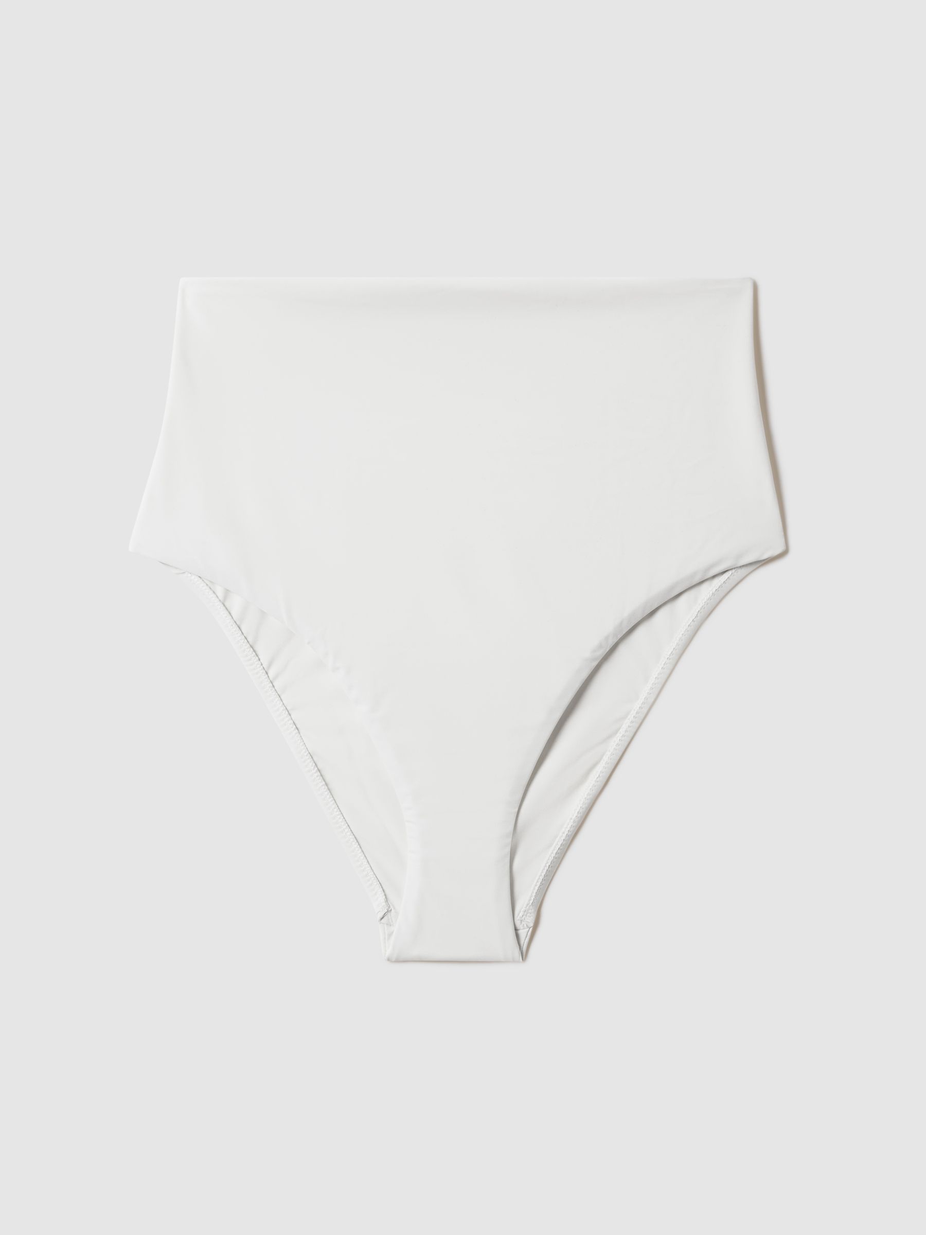 Reiss Bondi Born High Rise Bikini Bottoms In Pearl
