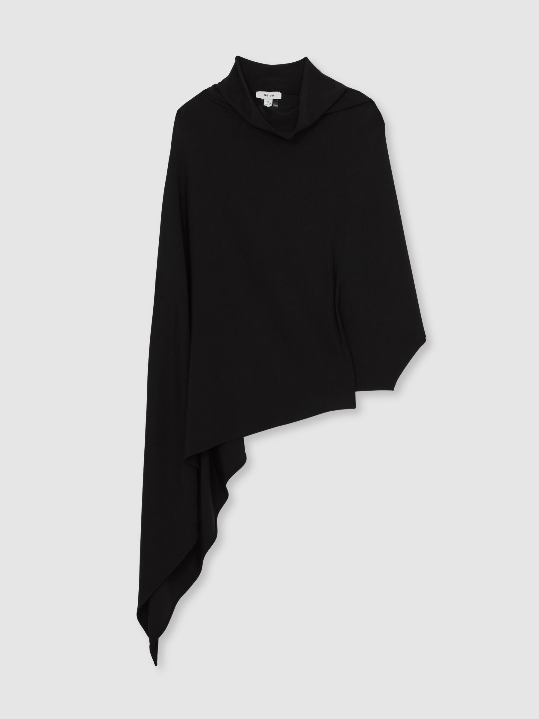 Reiss Cape Detail Top In Black