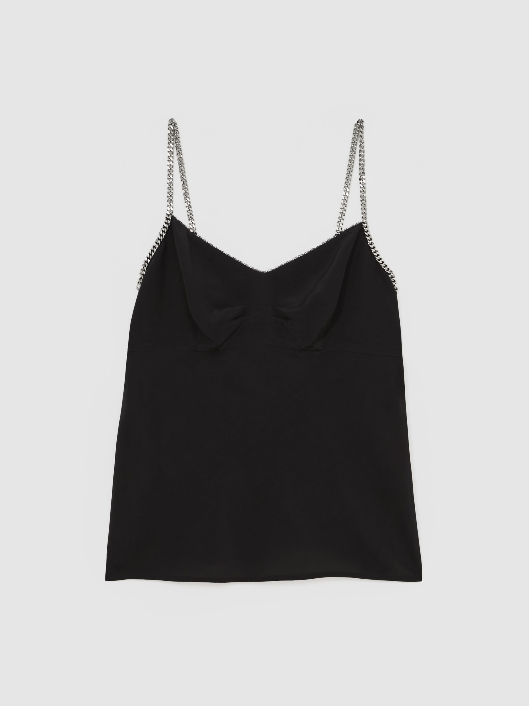 Reiss Chain-Strap Cami Top In Black