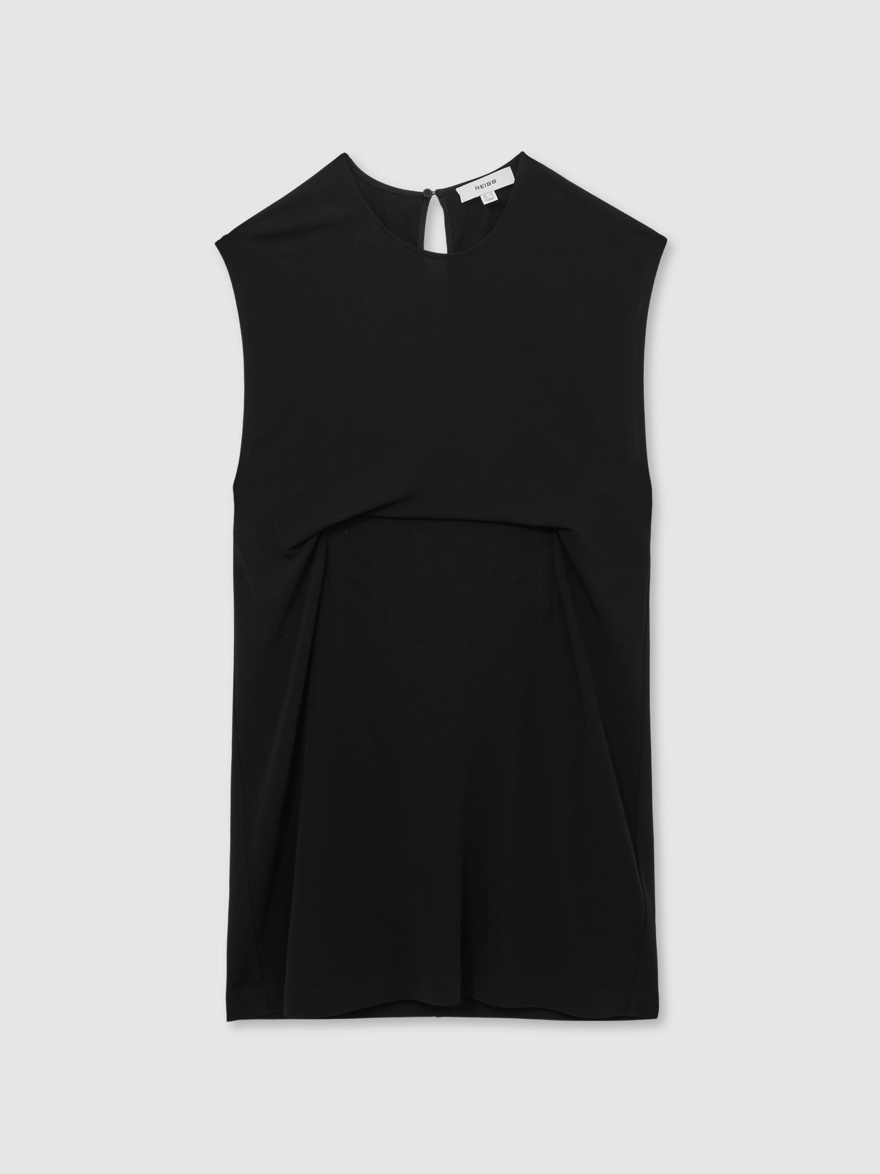 Reiss Corset Jersey Mini Dress In Black