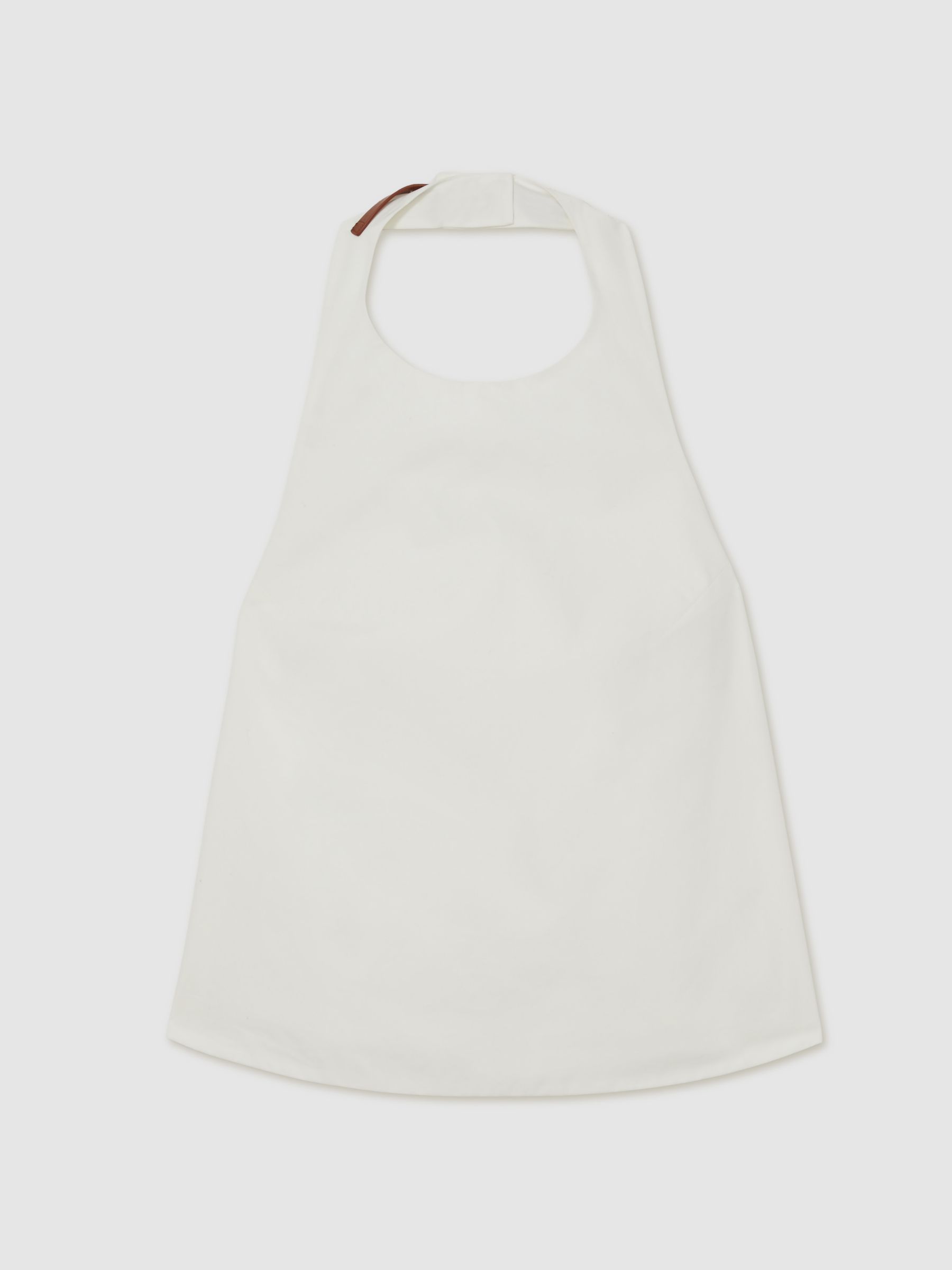 Reiss Cotton Belt-Halterneck Top In Ivory