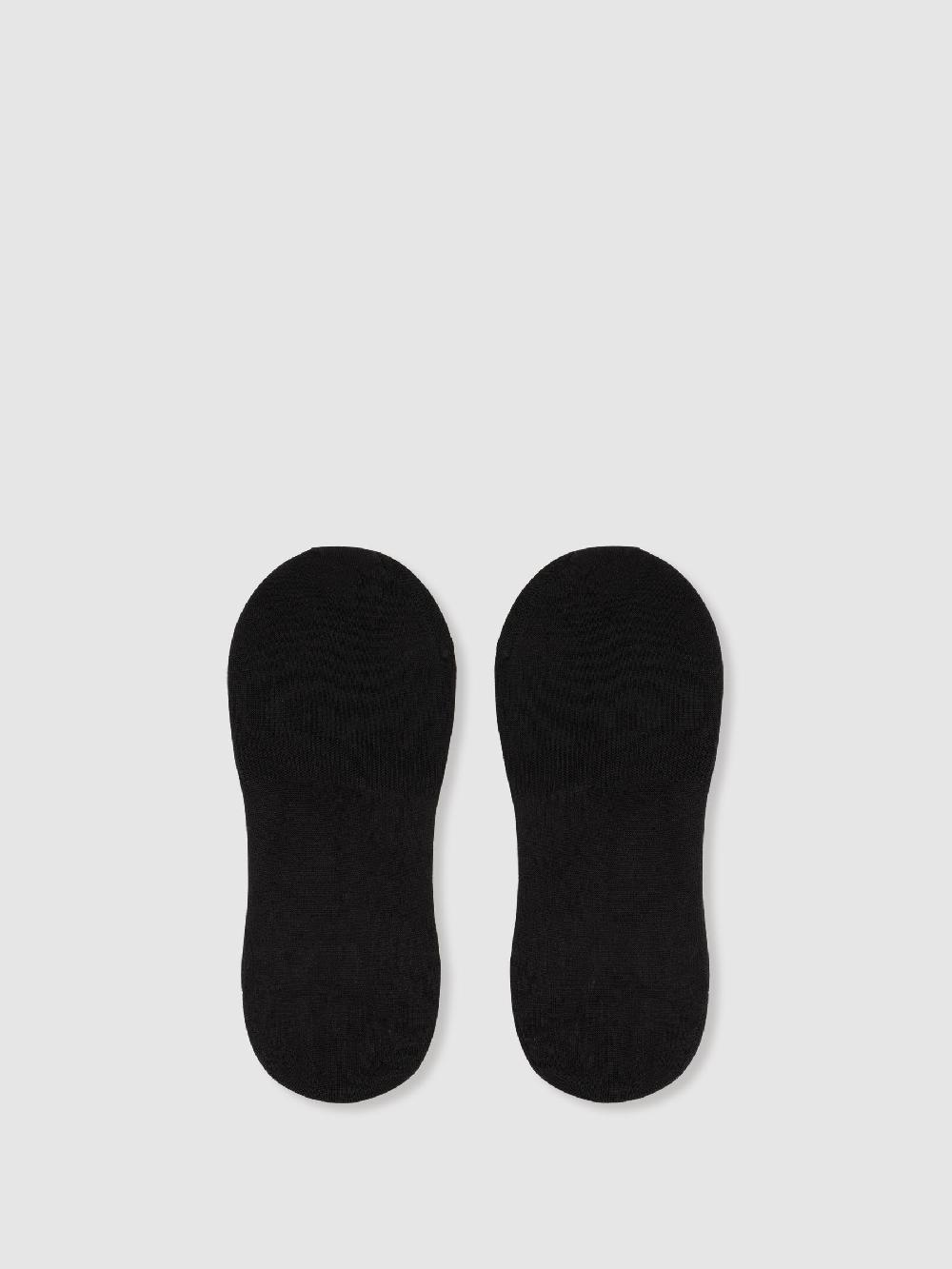 Reiss Cotton-Blend Loafer Socks In Black