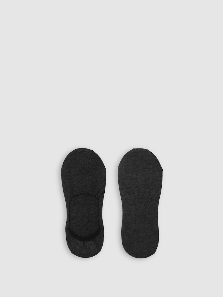 reiss Cotton-Blend Loafer Socks in Charcoal