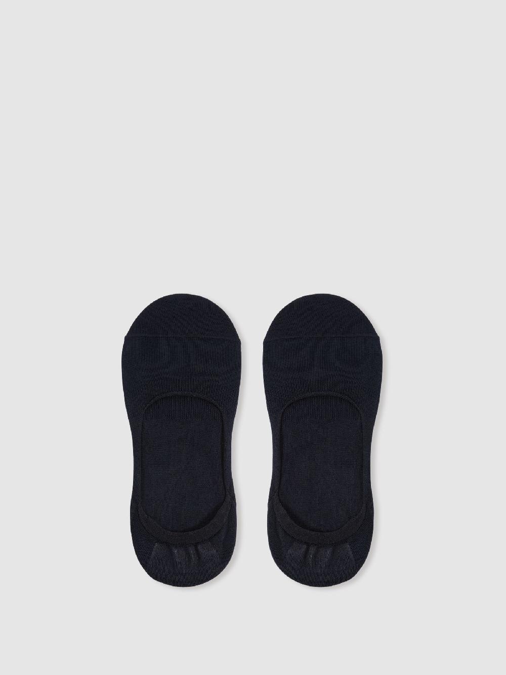 Reiss Cotton-Blend Loafer Socks In Navy