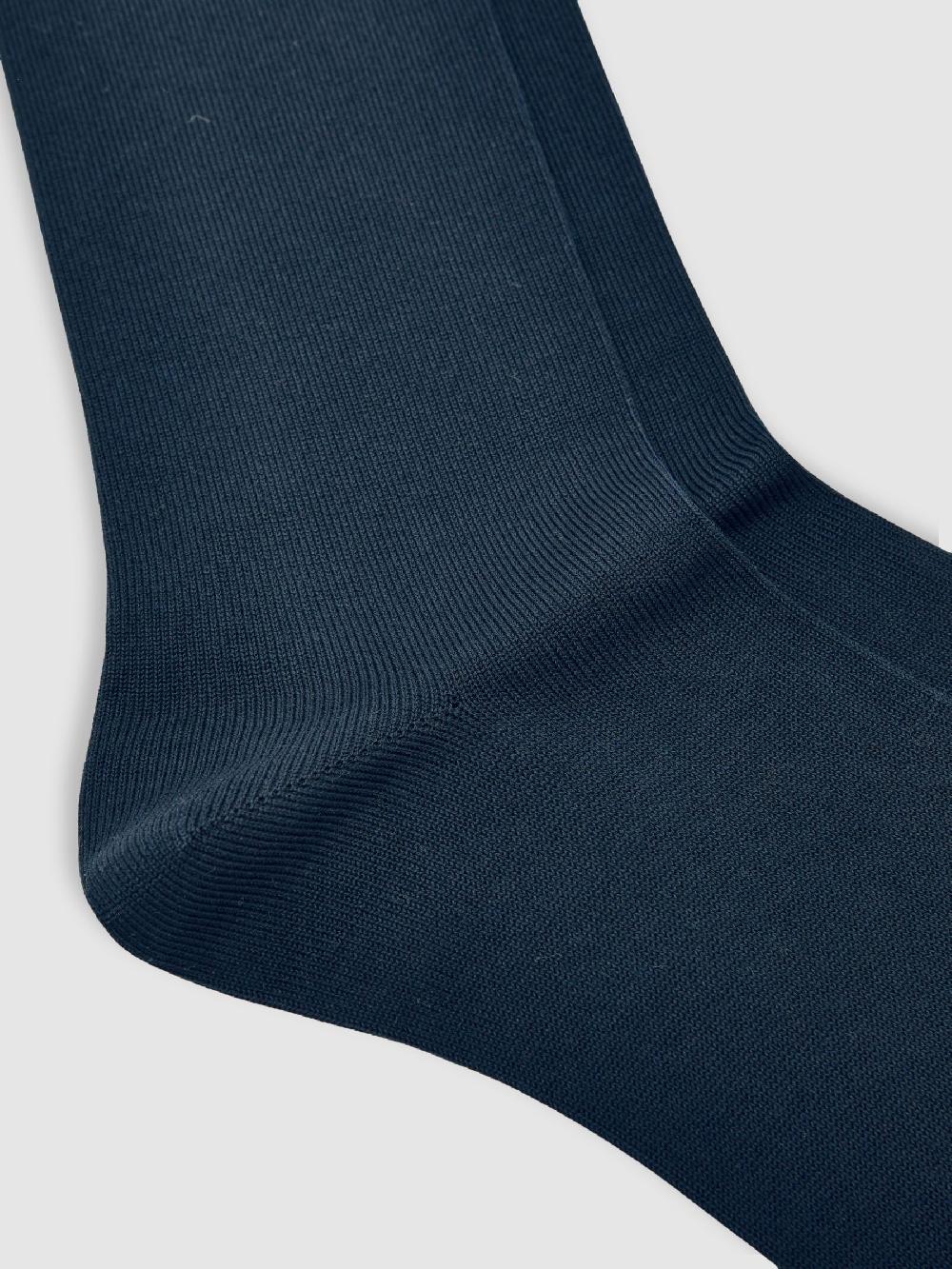 Reiss Cotton-Blend Logo Embroidery Socks In Navy