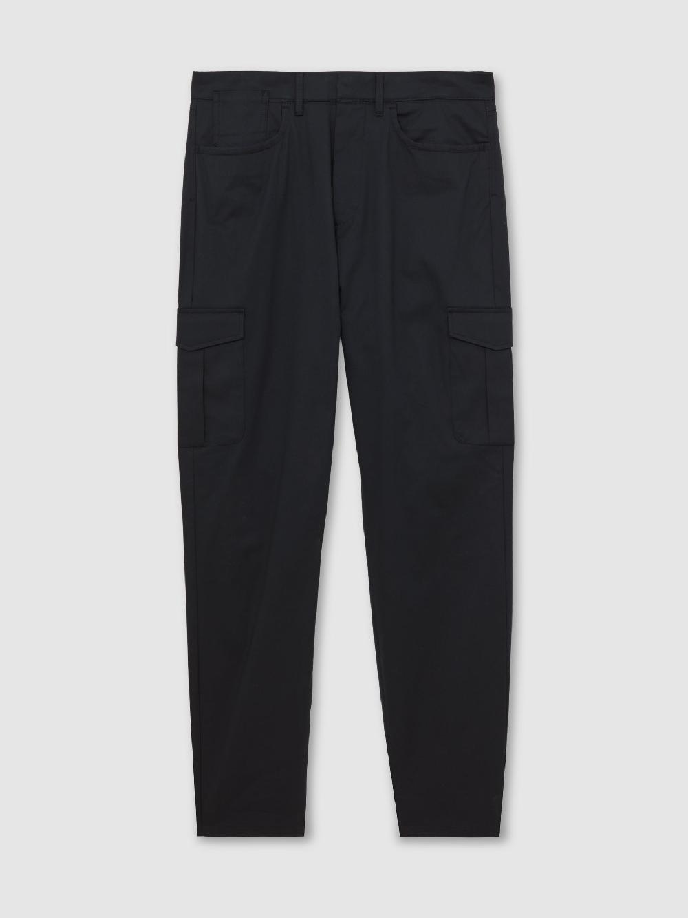 Reiss Cotton-Lyocell Cargo Trousers In Navy
