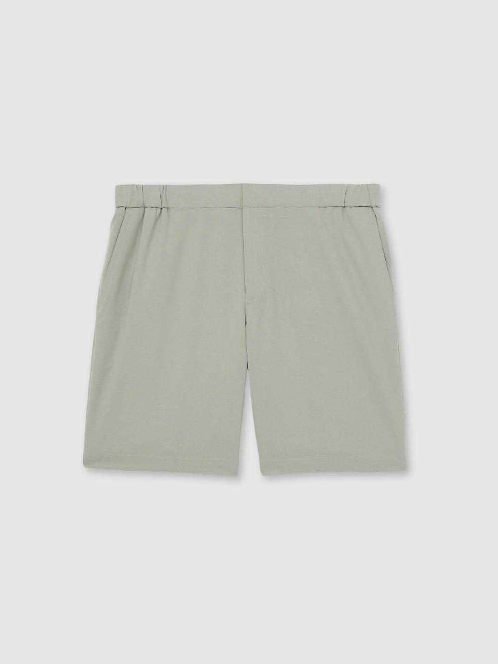 Reiss Drawstring Chino Shorts In Sage Green