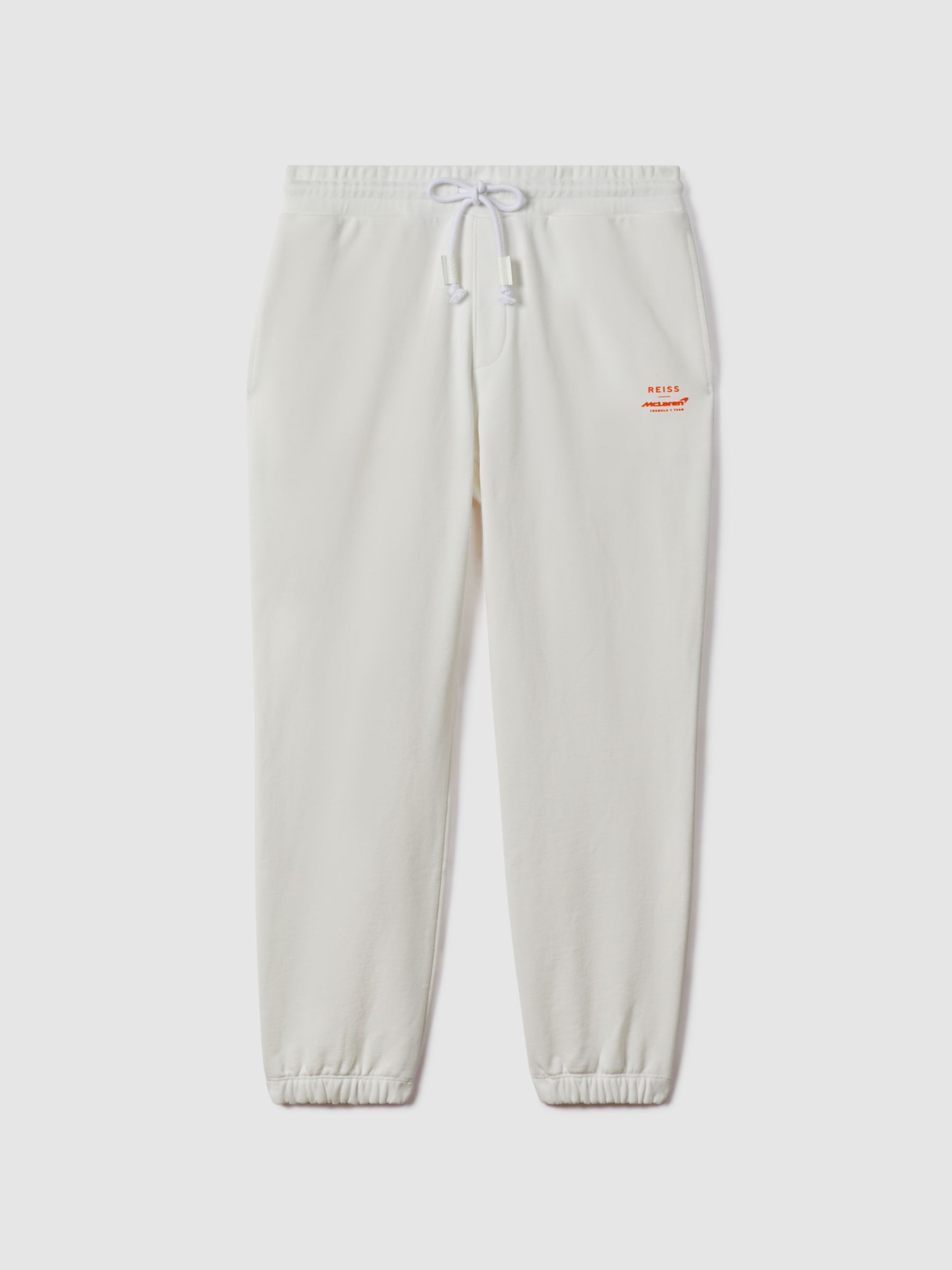Reiss Drawstring Joggers In White