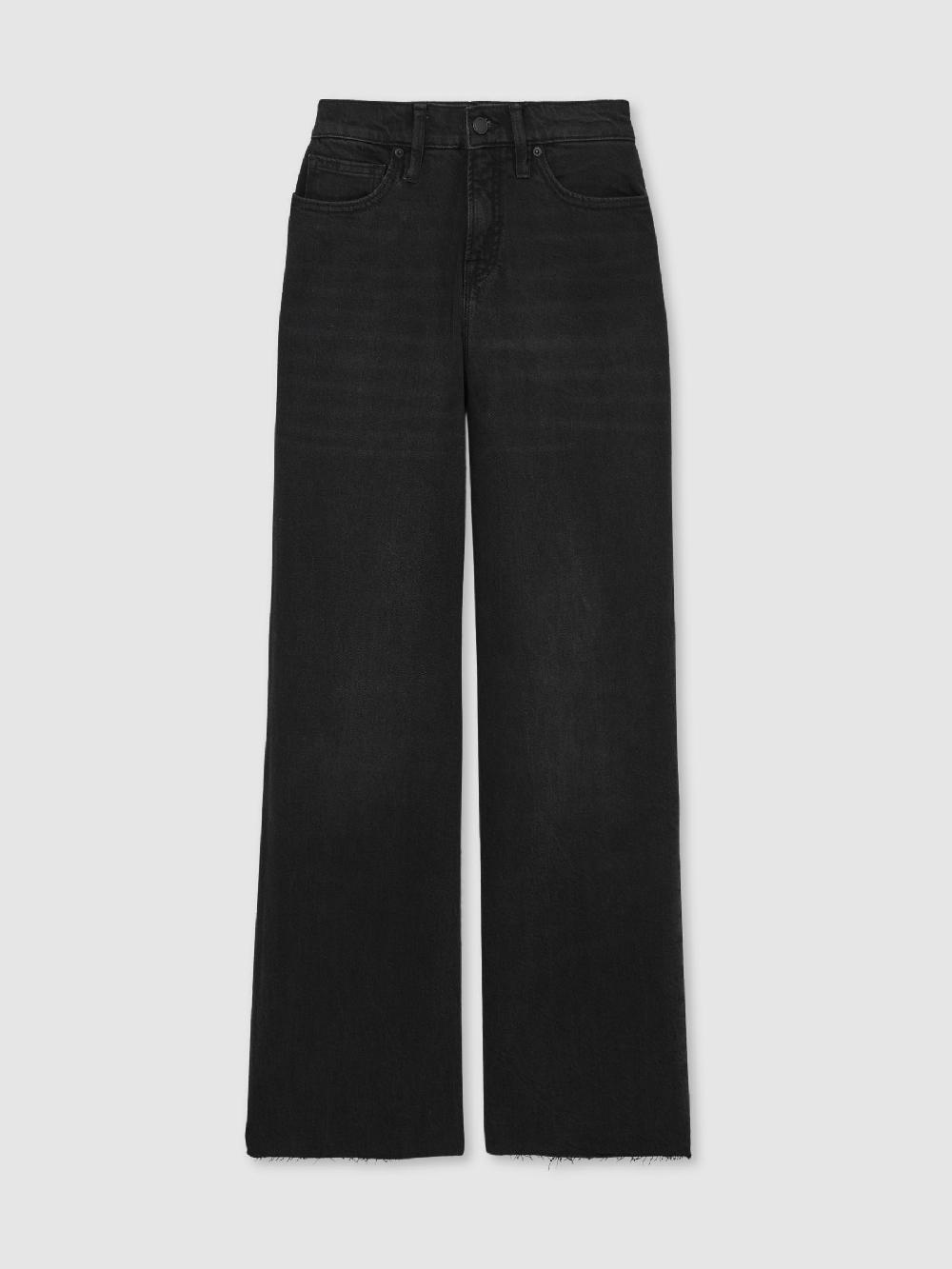 Reiss Good American Petite Relaxed Jeans In Black