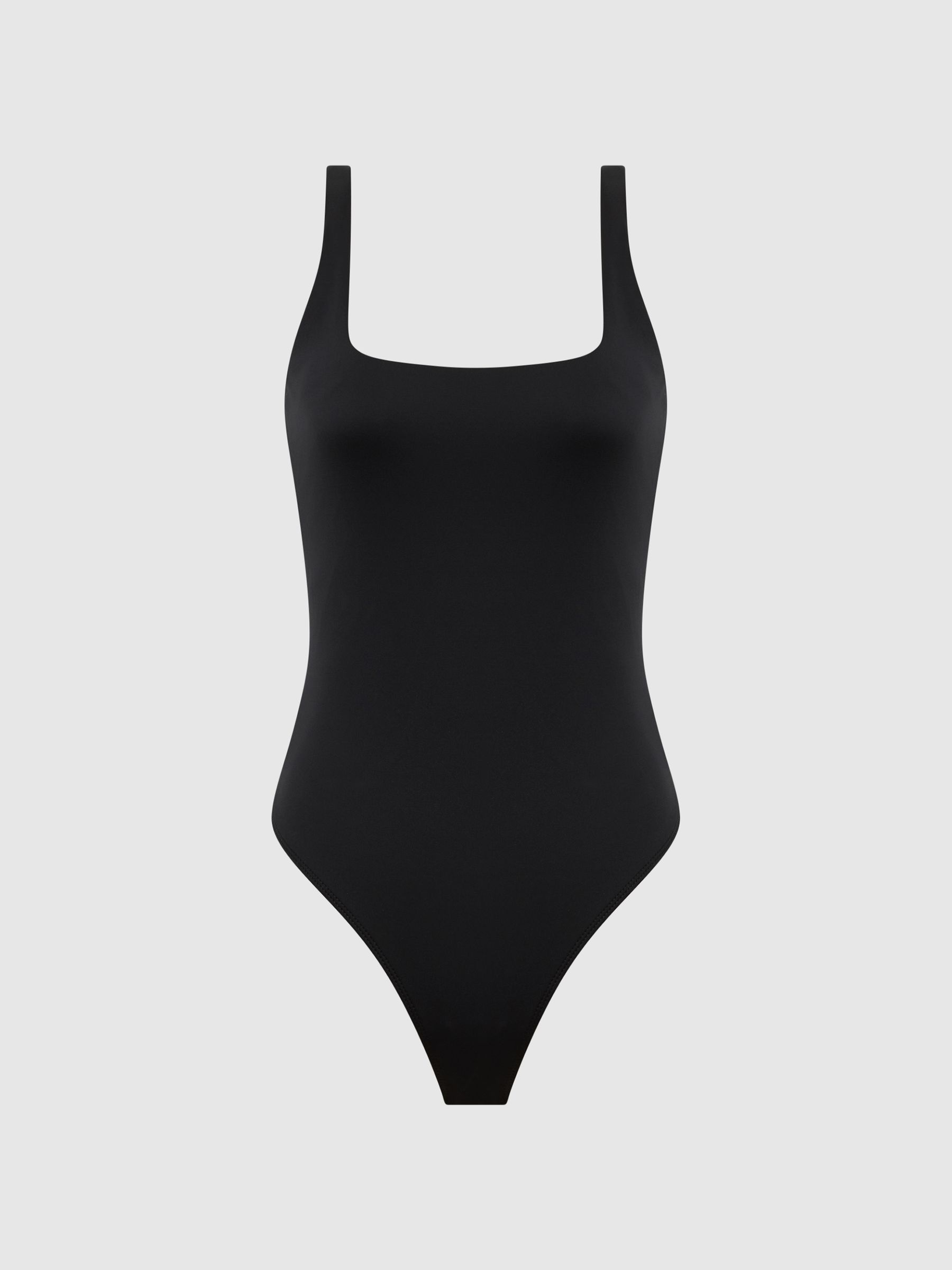 Reiss Good American Square Neck Bodies In Black