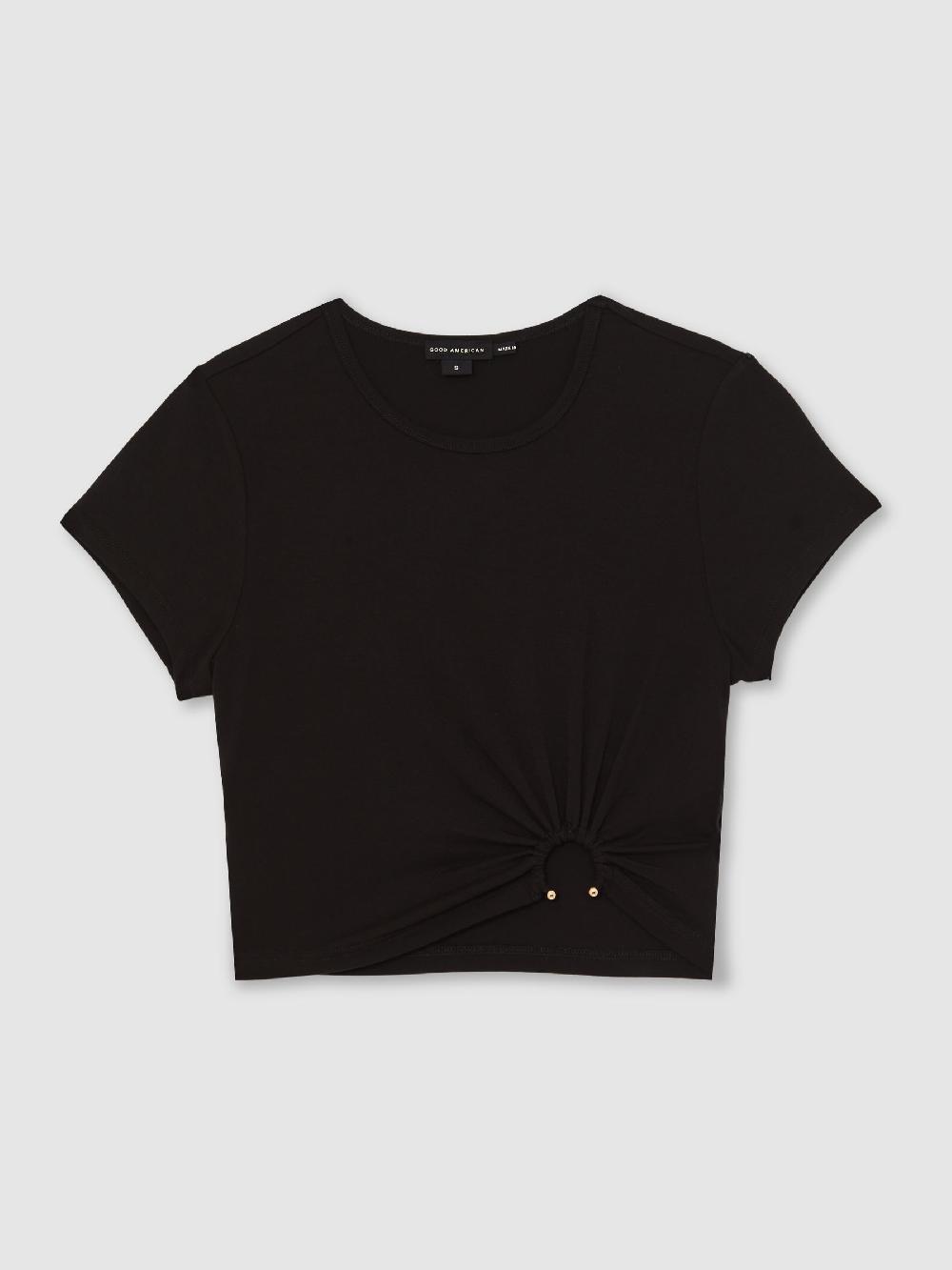 Reiss Good American Stretch Jersey Top In Black