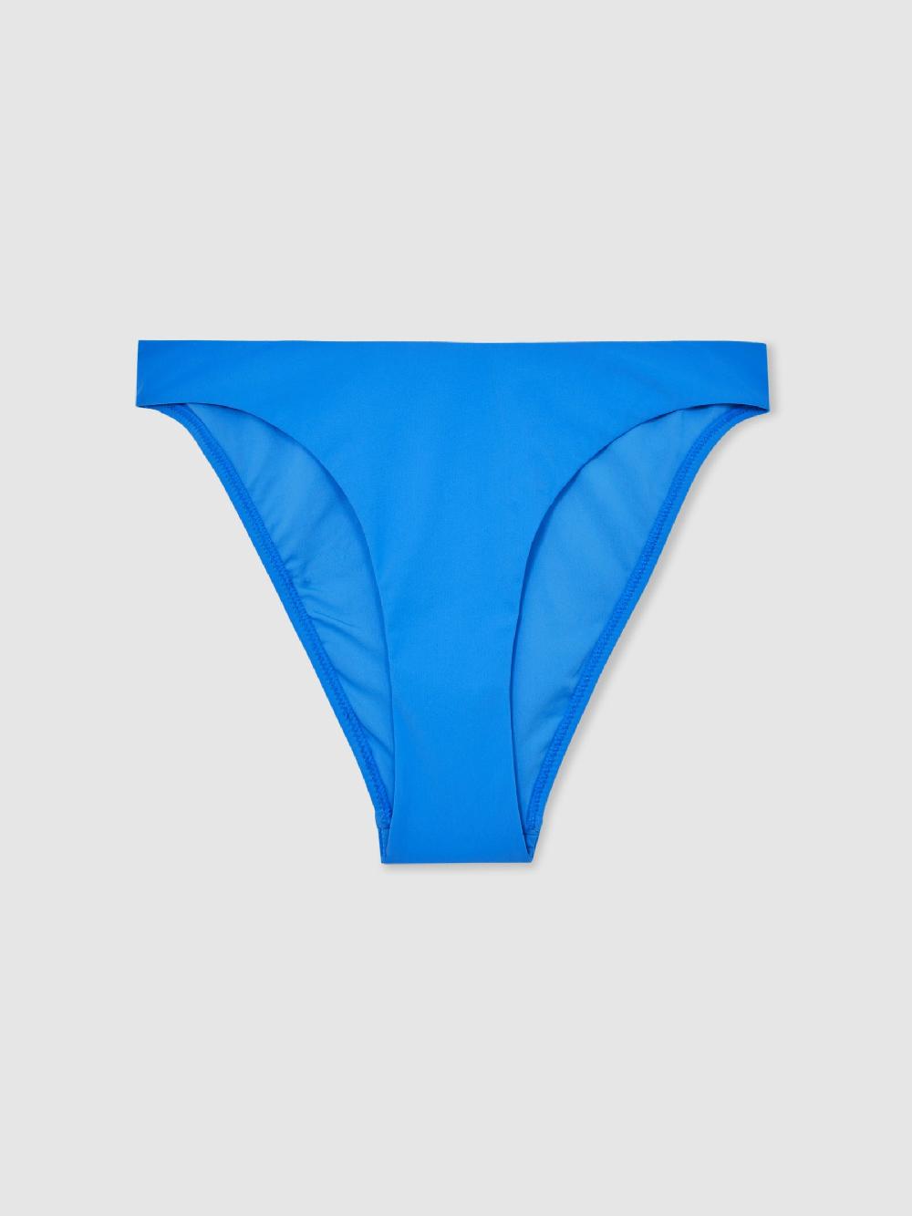 Reiss High Cut Bikini Bottoms In Cornflower Blue