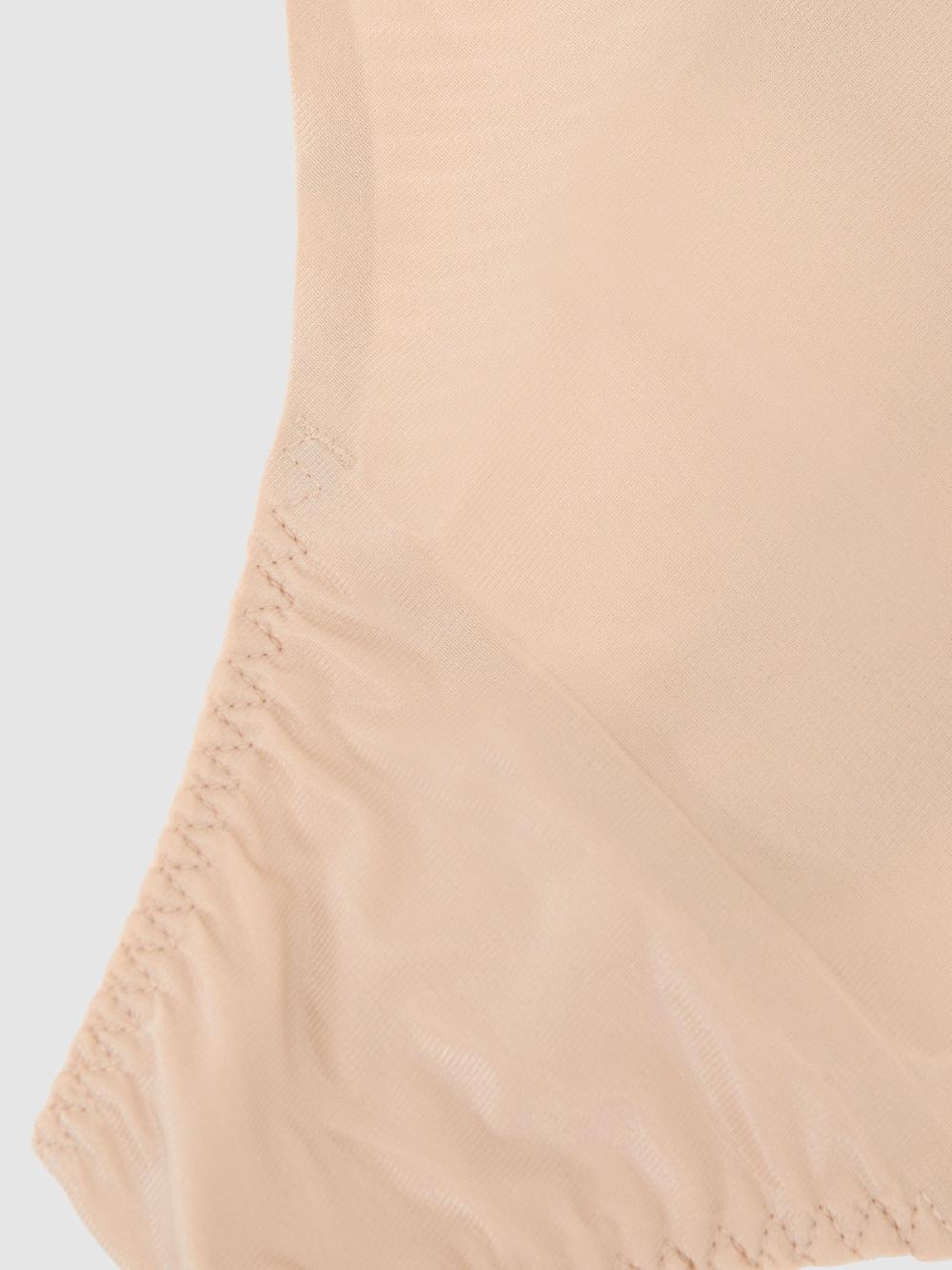 Reiss High Waisted Thong In Champagne Beige