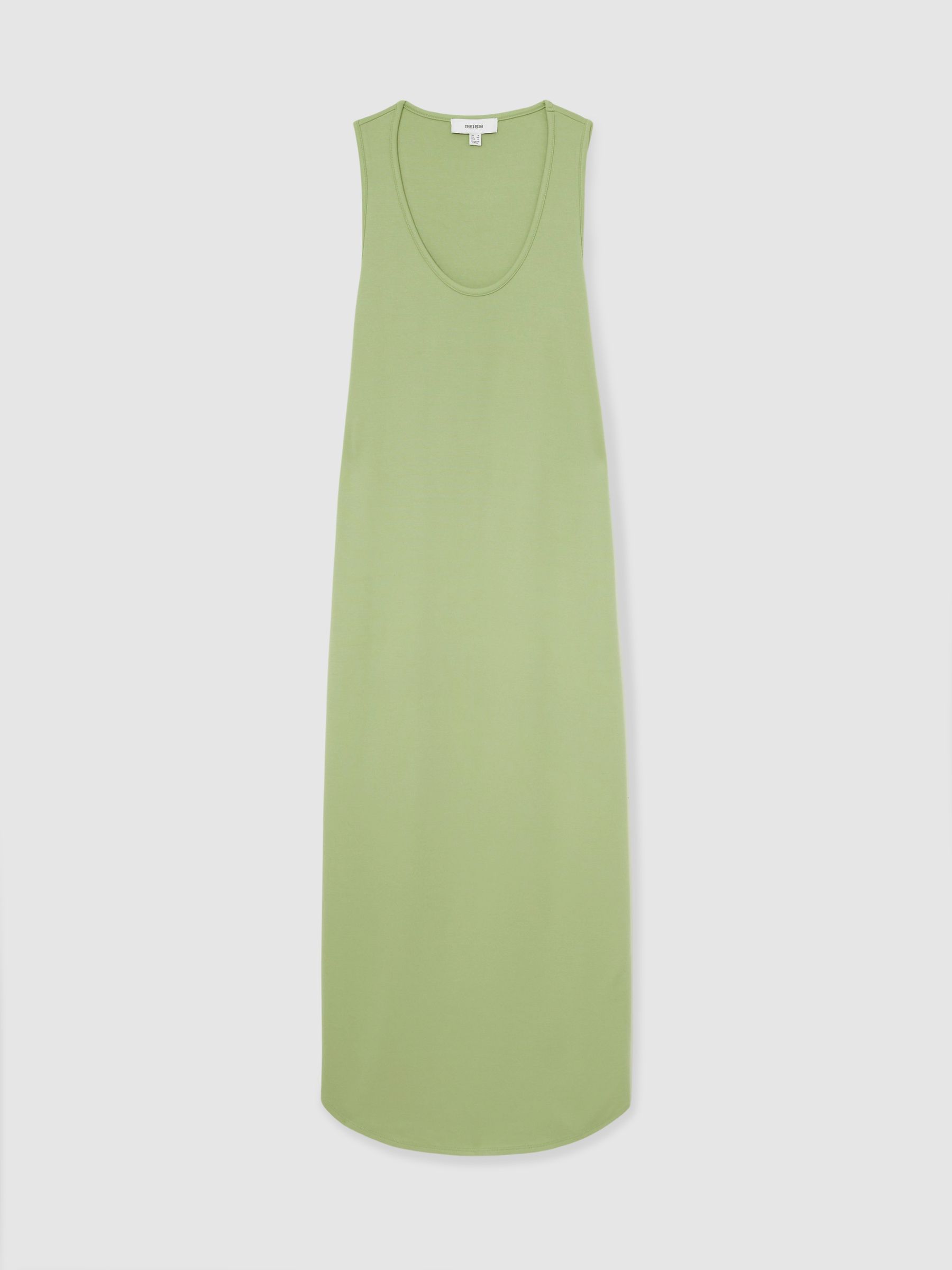 Reiss Jersey Knit Maxi Dress In Green