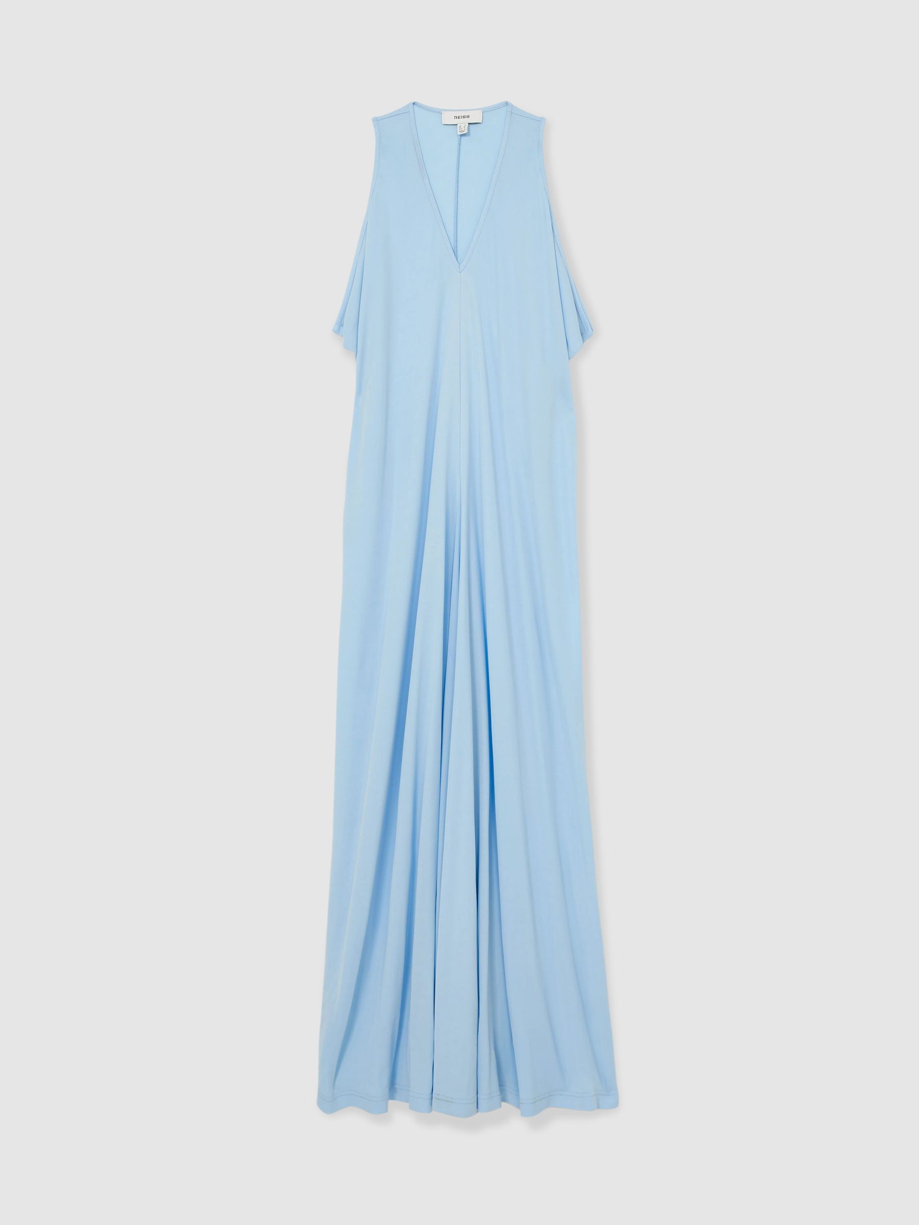 Reiss Jersey Maxi Dress In Blue