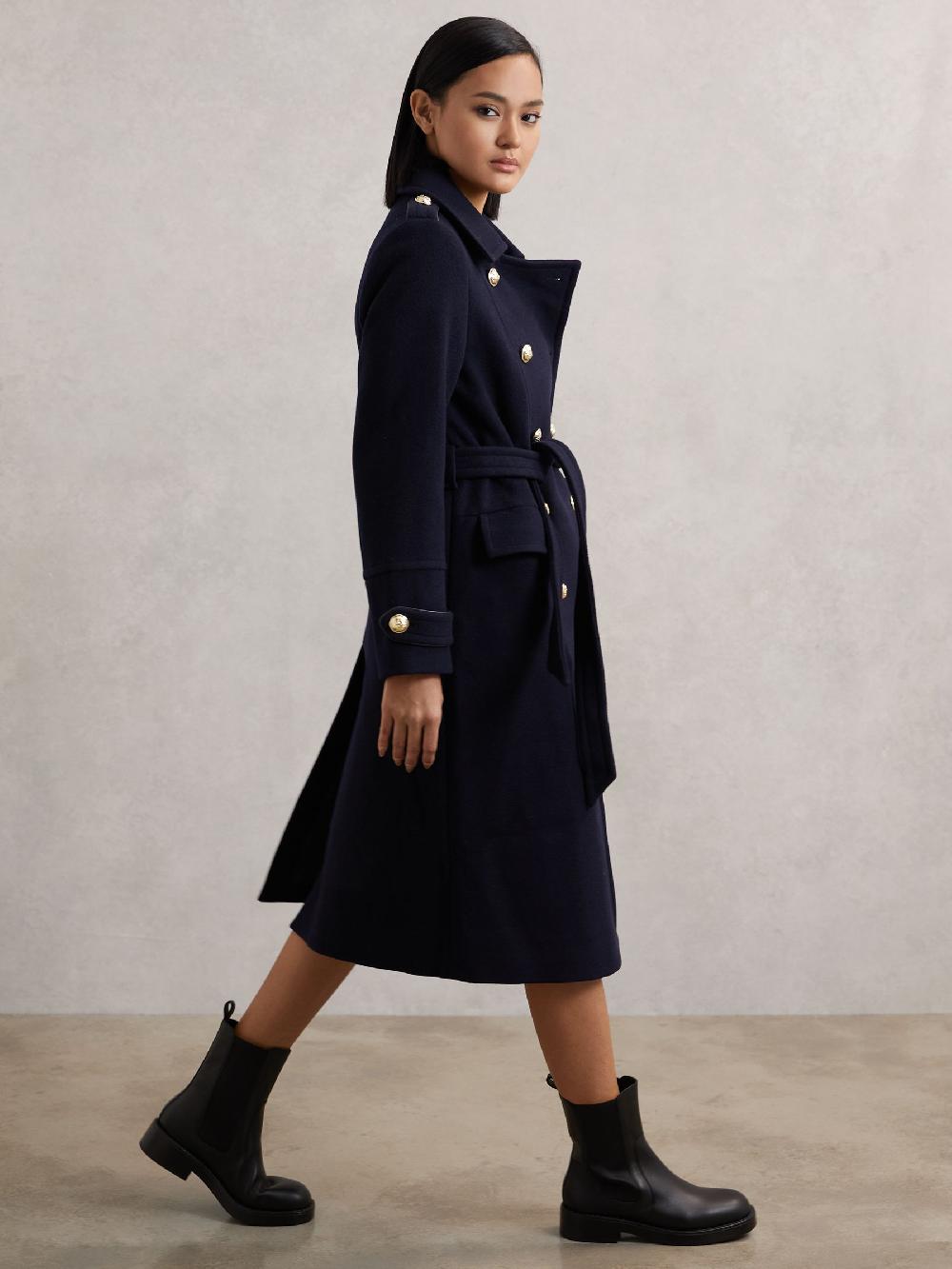 Reiss Leather Chelsea Boots In Black