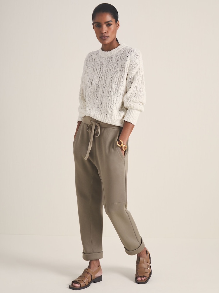 reiss Reiss | Les 100 Ciels Jersey Joggers in Sage Green