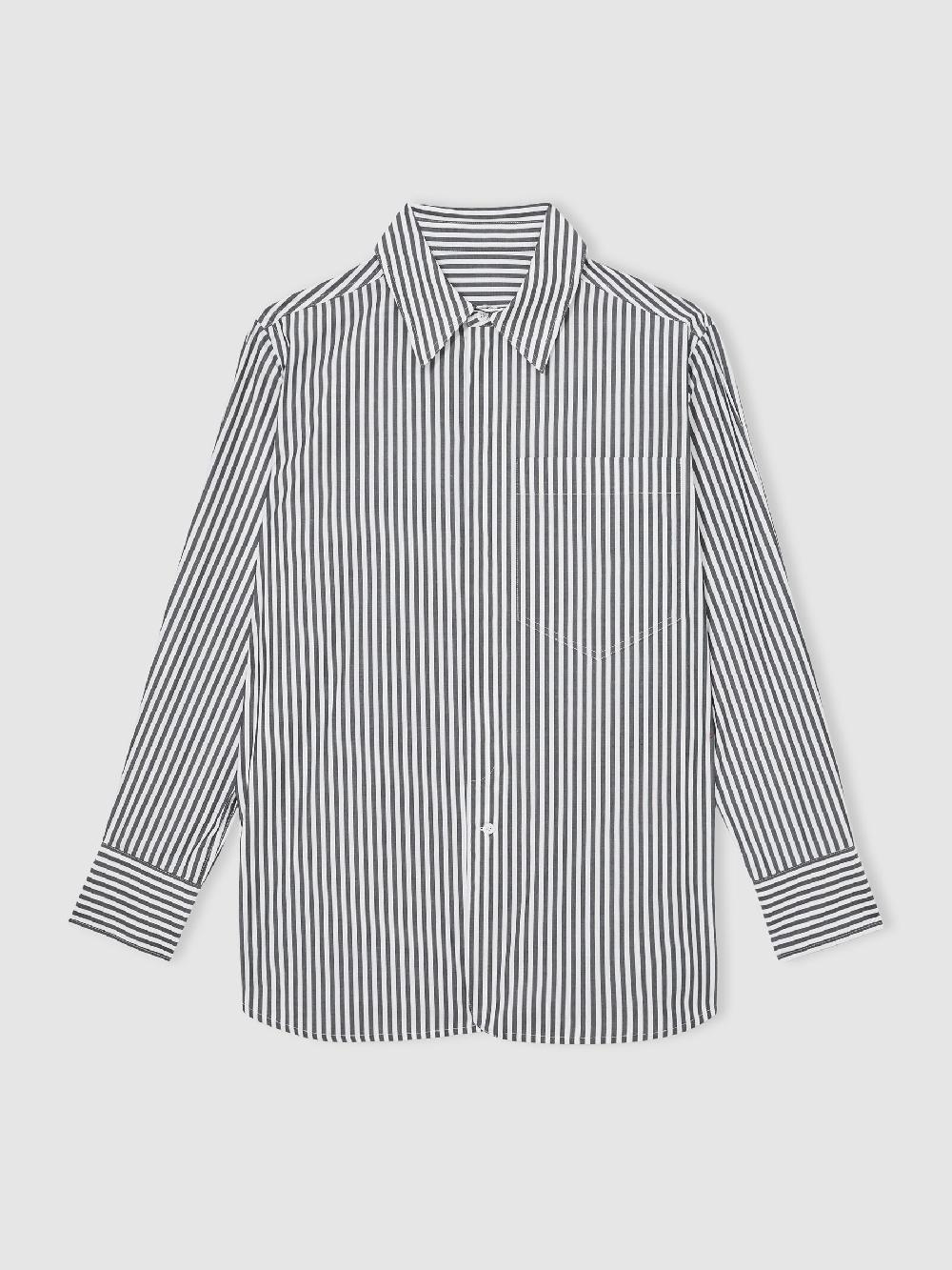 Reiss Reiss | Les 100 Ciels Stripe Shirt In White/Navy