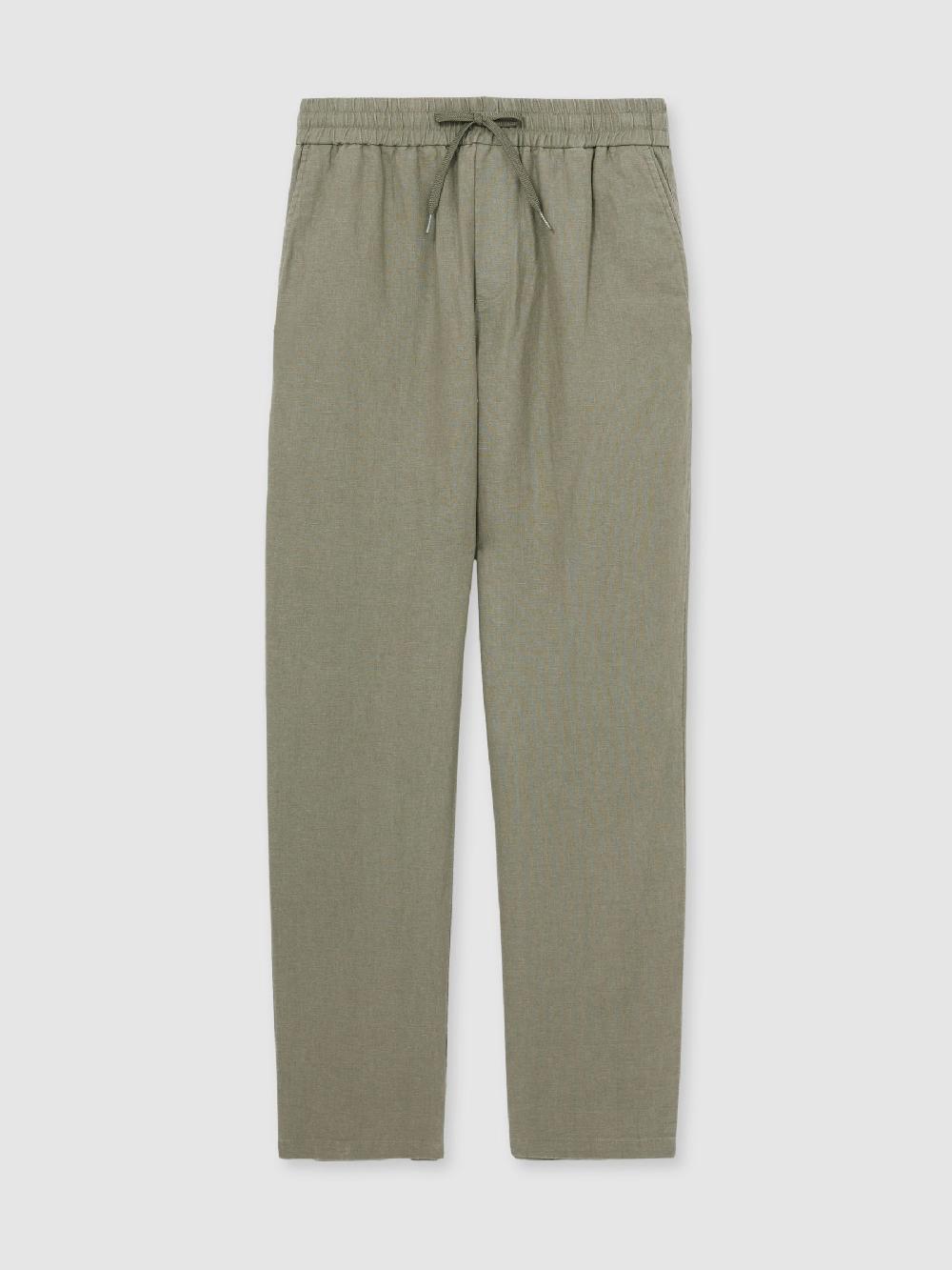Reiss Les Deux Drawstring Trousers In Green/Ivory